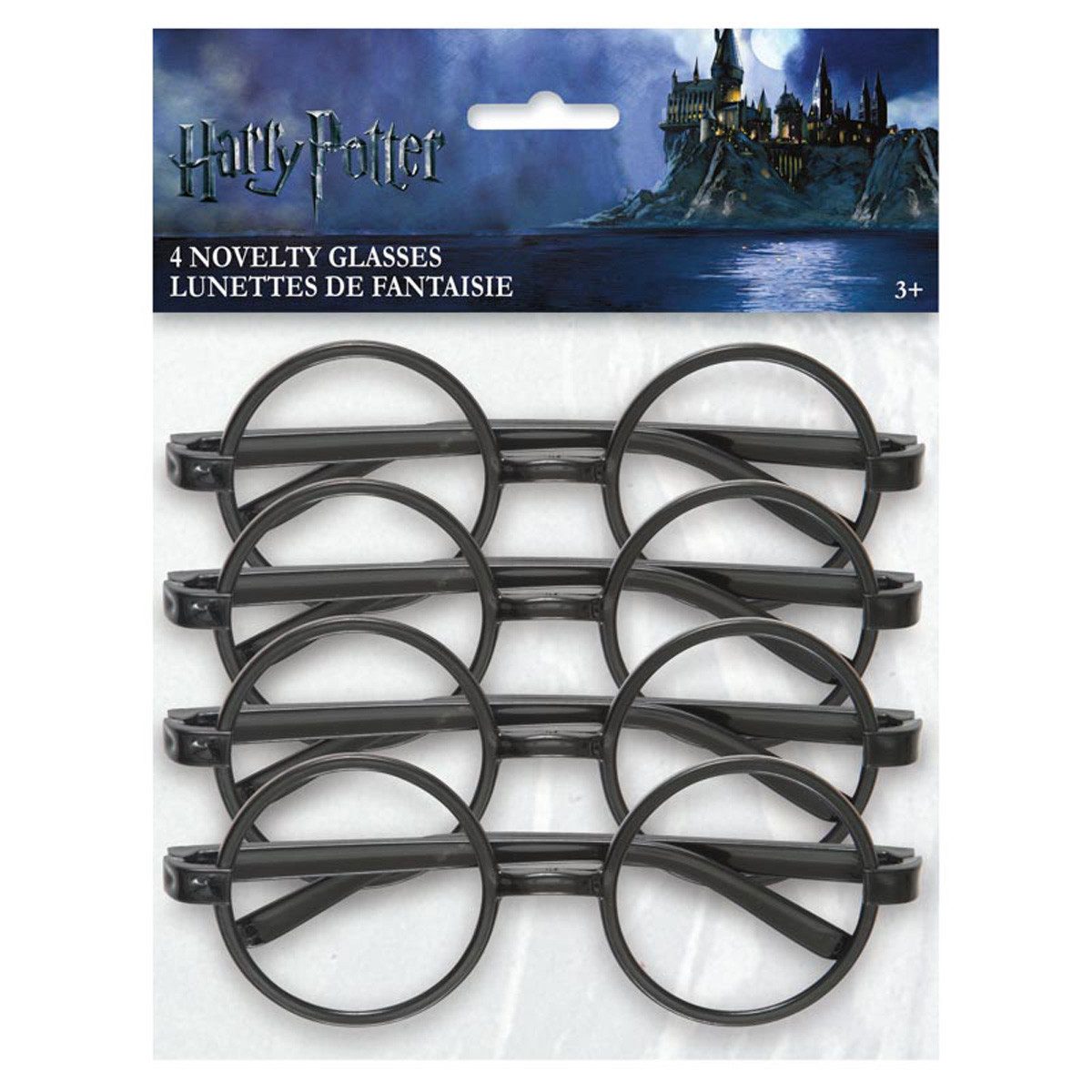 Unique Industries Inc. Verkleidungsmaske Brille 'Harry Potter', Party-Set 4 Stück