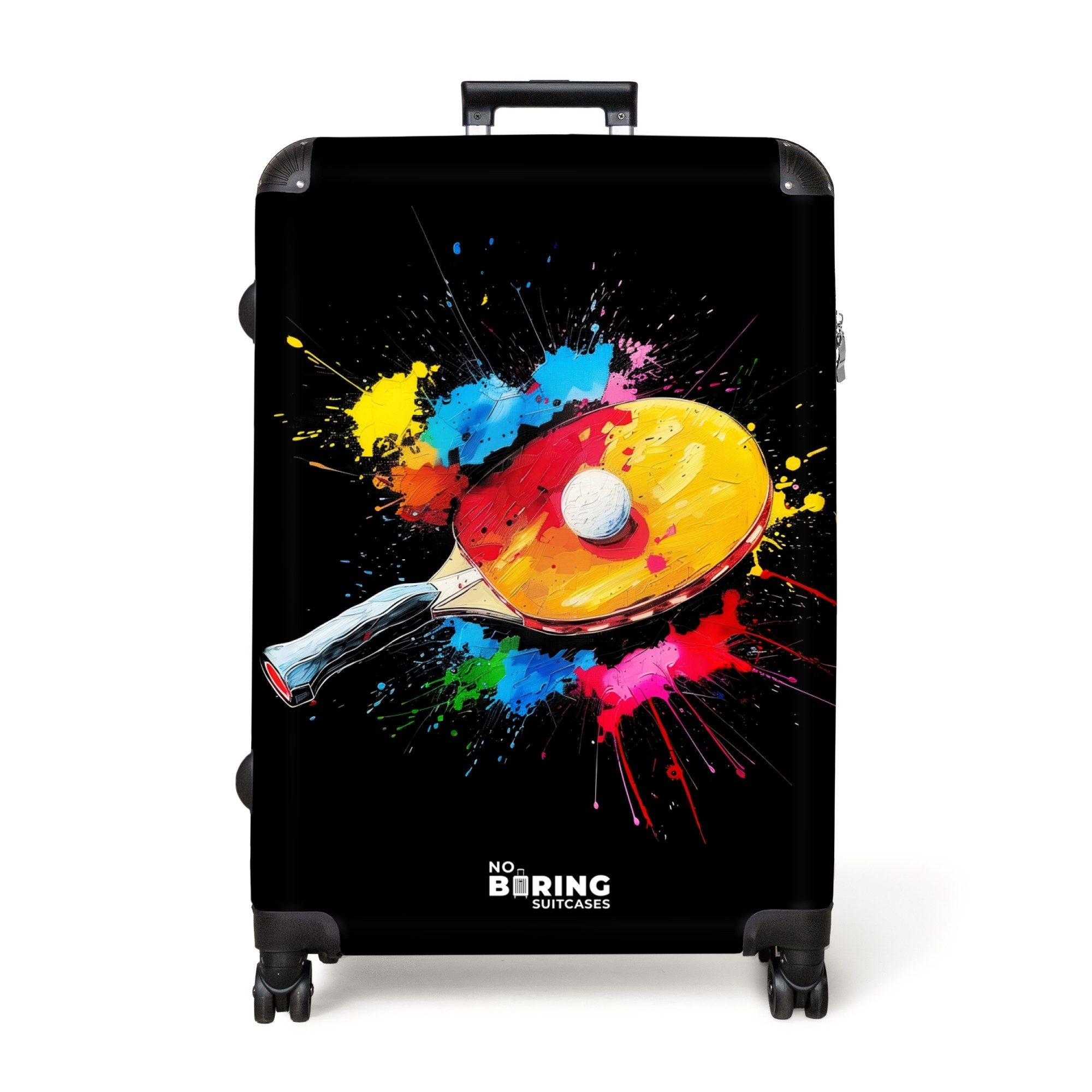 NoBoringSuitcases.com© Hartschalen-Trolley Tischtennis mit bunten Farben günstig online kaufen