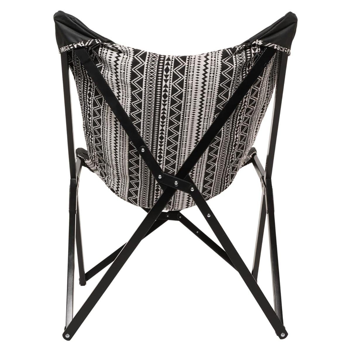 cm Stuhl Living und Butterfly „Aztec“ Weiß 70x81,5x98 Chair Schwarz DOTMALL Lesli