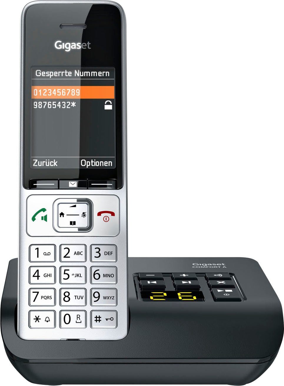 Gigaset COMFORT 500A Schnurloses DECT-Telefon (Mobilteile: 1)