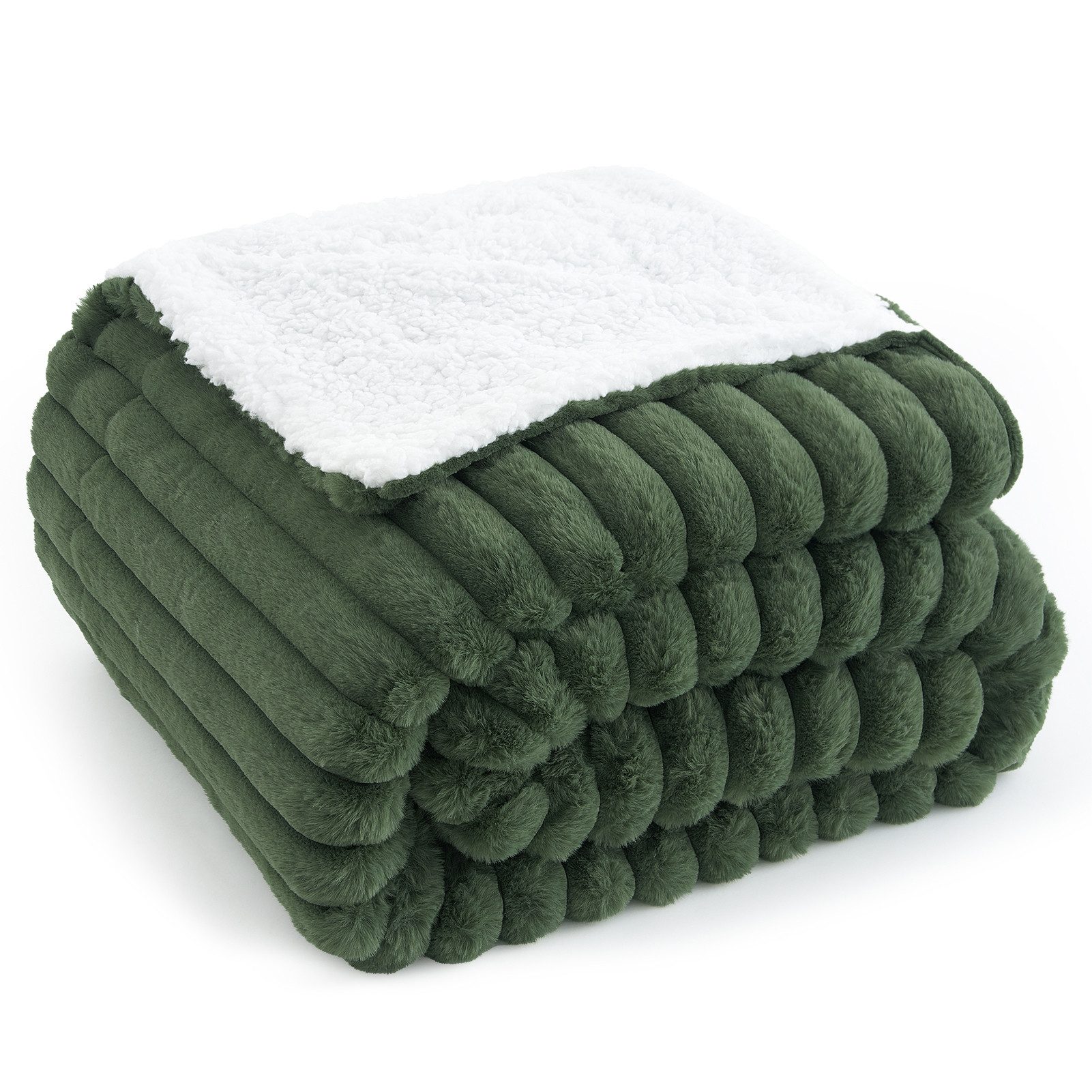 Wohndecke Kuscheldecke 150x200 weiß, Fleecedecke weich, Topfinel, dicke Dec günstig online kaufen