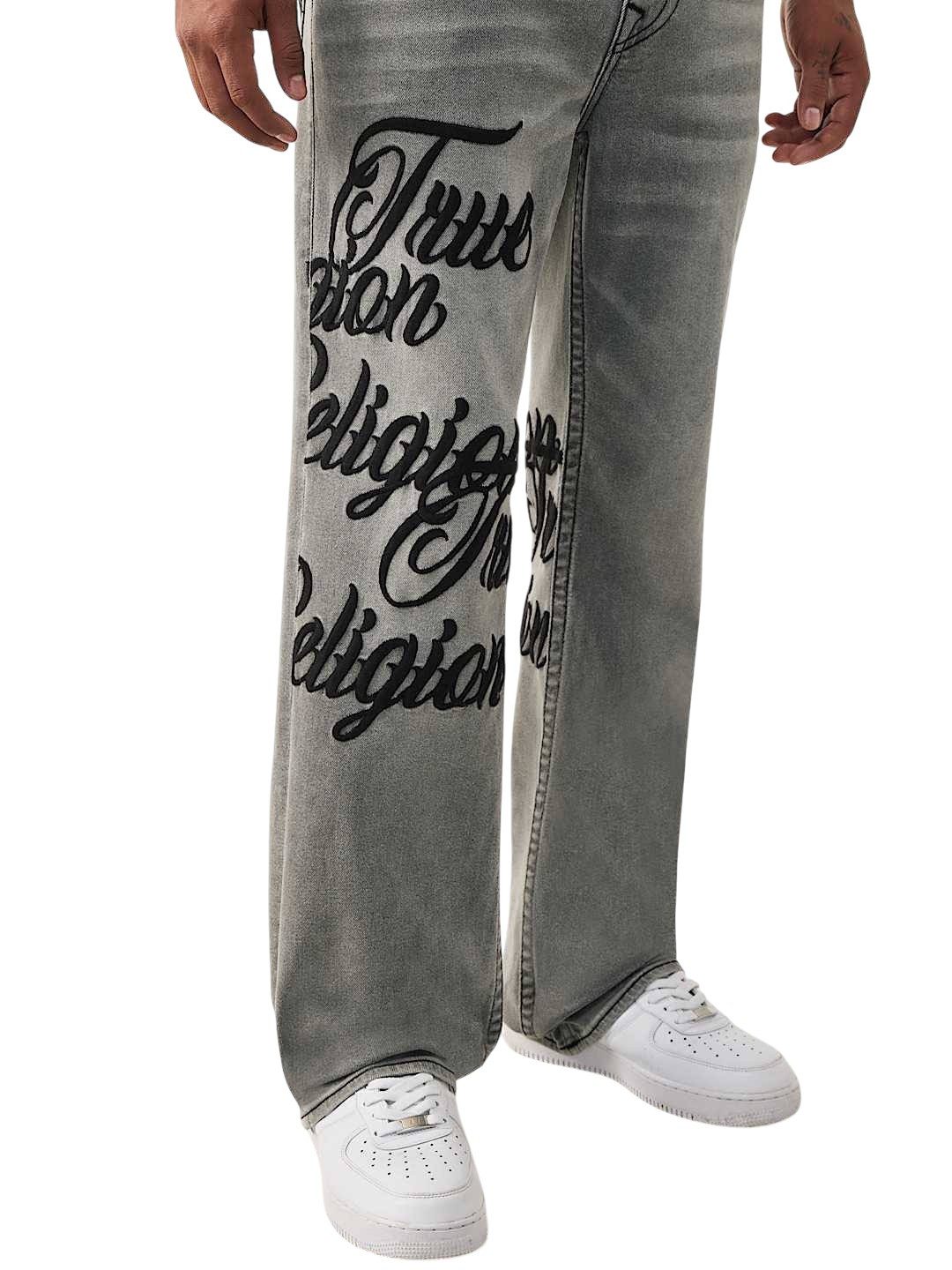 True Religion Bootcut-Jeans Jeans True Religion Billy SN Flap (1-tlg) Besticktes Logo am Bein