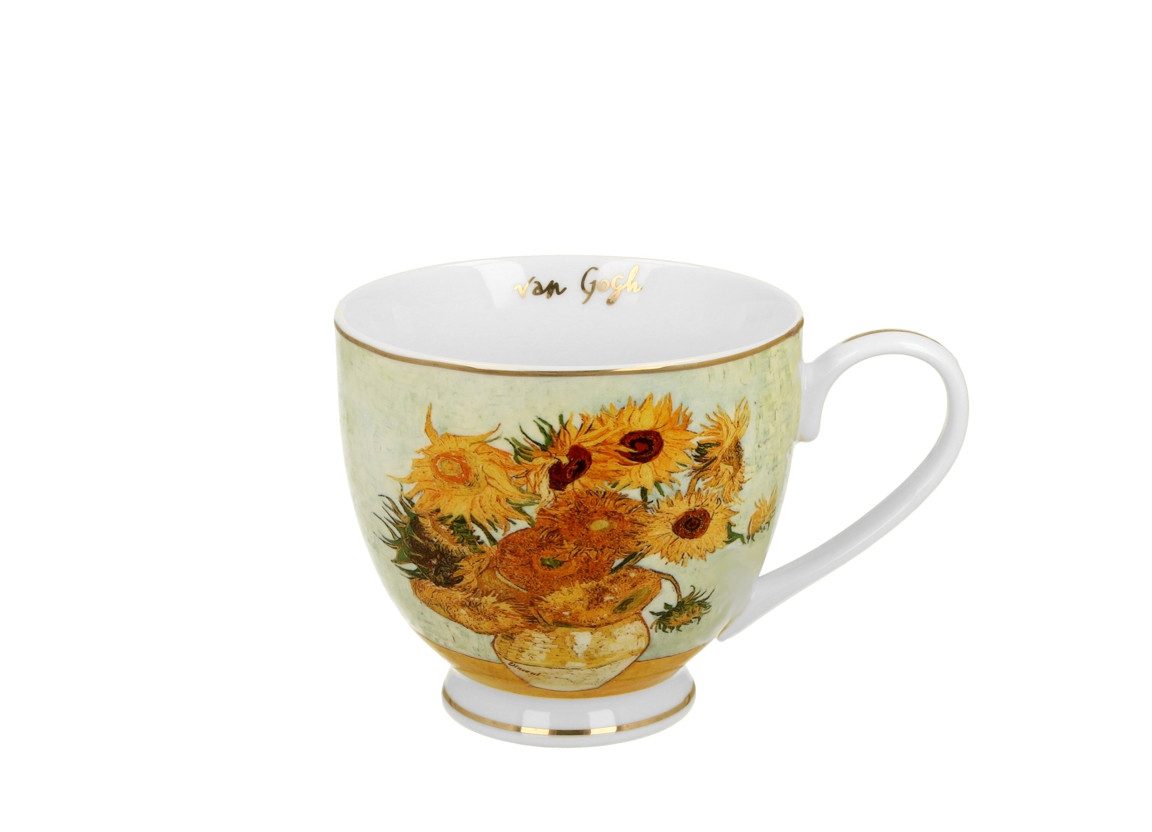 Duo-Gift Tasse mit Fuß Sunflowers Porzellan van Gogh Porzellan 0,53 L, 1-tlg.