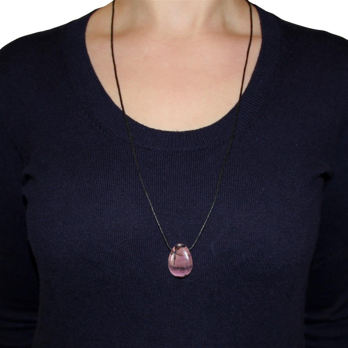 Morella Kette mit Anhänger Halskette 80 cm (1-tlg), Damenkette mit Edelstei günstig online kaufen