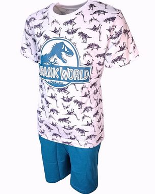 Jurassic World Schlafanzug (2 tlg) Kinder Pyjama Set kurzarm - Shorty Gr. 134-164 cm
