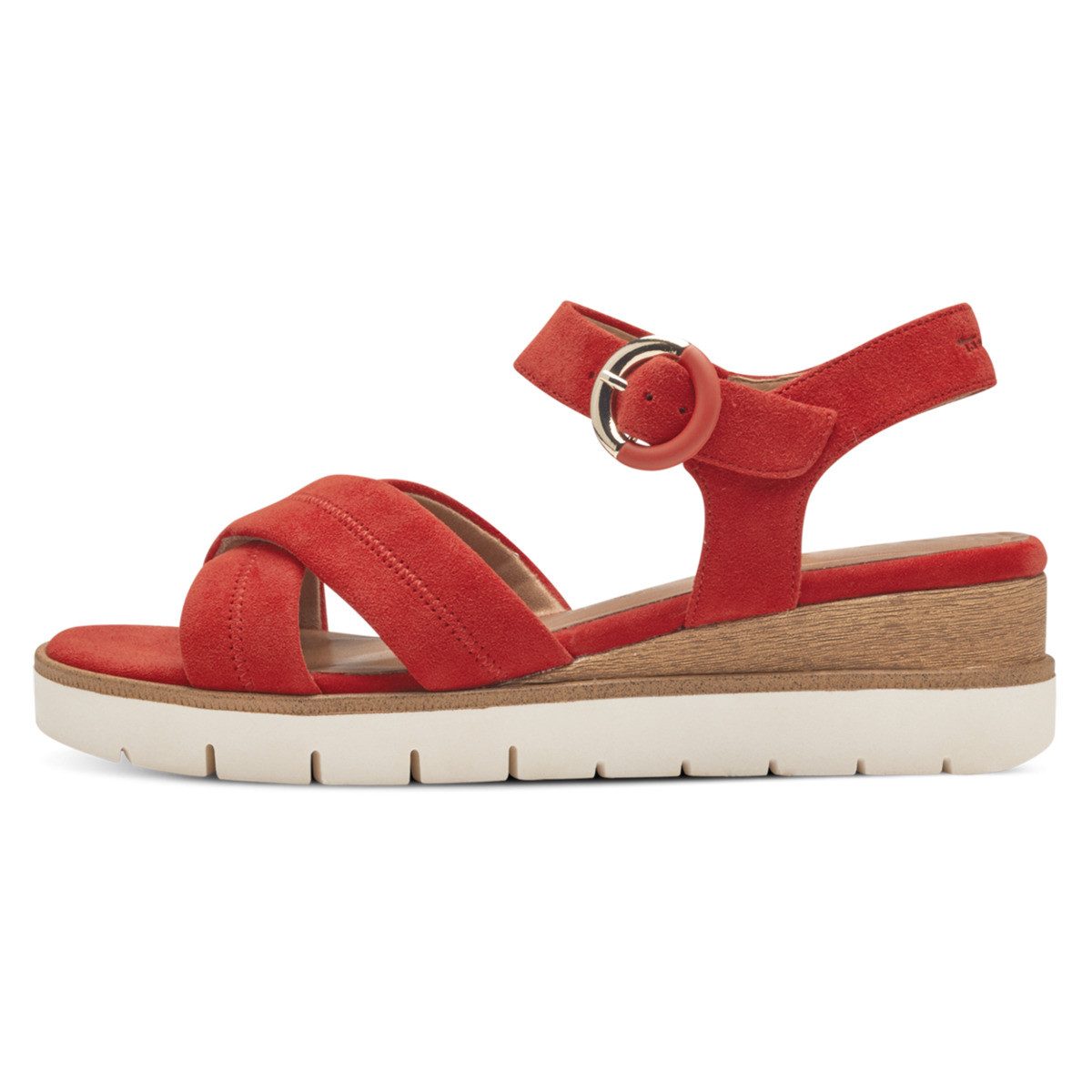 Tamaris Sandalette Damen Mit Keilabsatz – Bequemer Pull-On Schuh, Weiches Fußbett