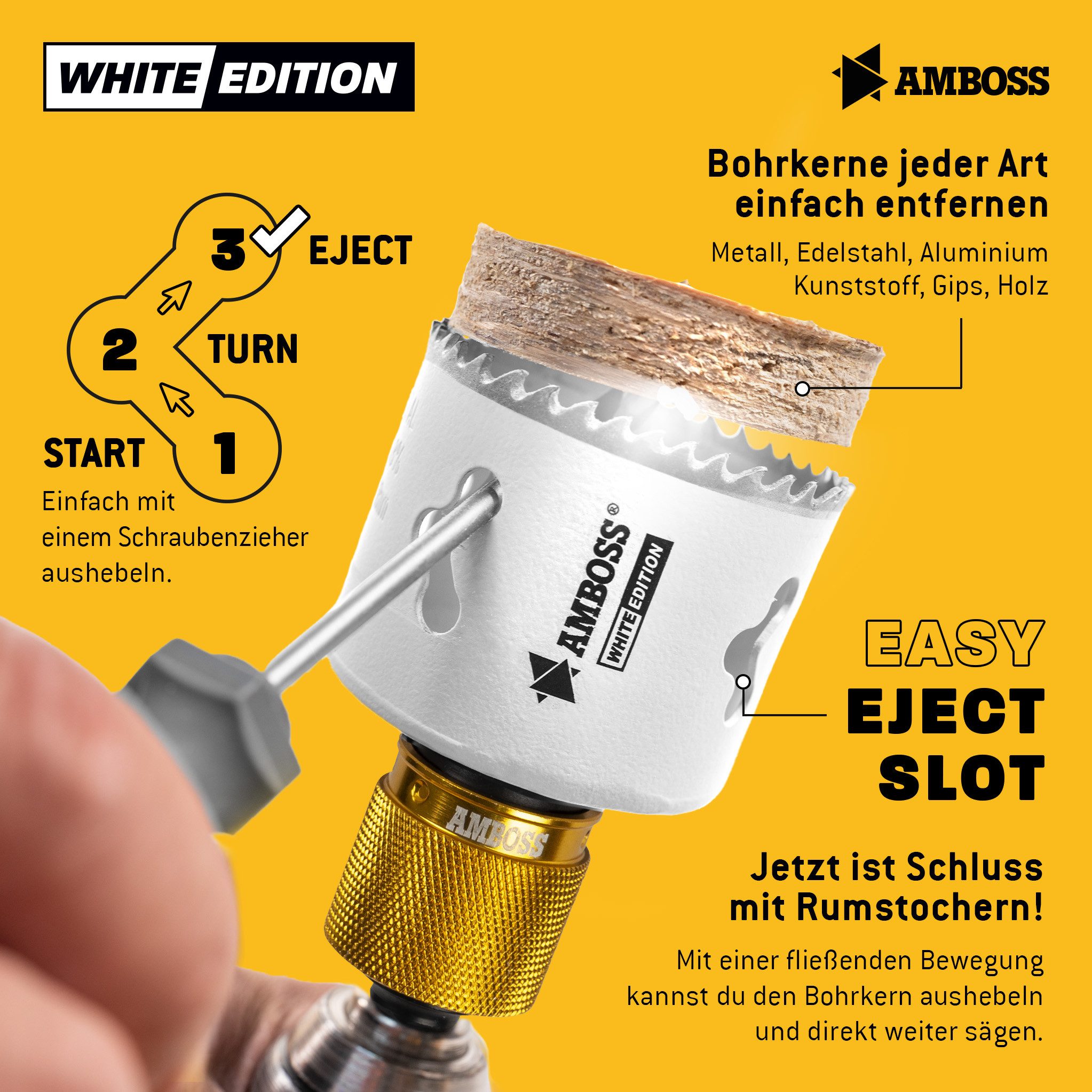 Amboss Werkzeuge Lochsäge Amboss BiMetall M42 Lochsäge 68 mm mit