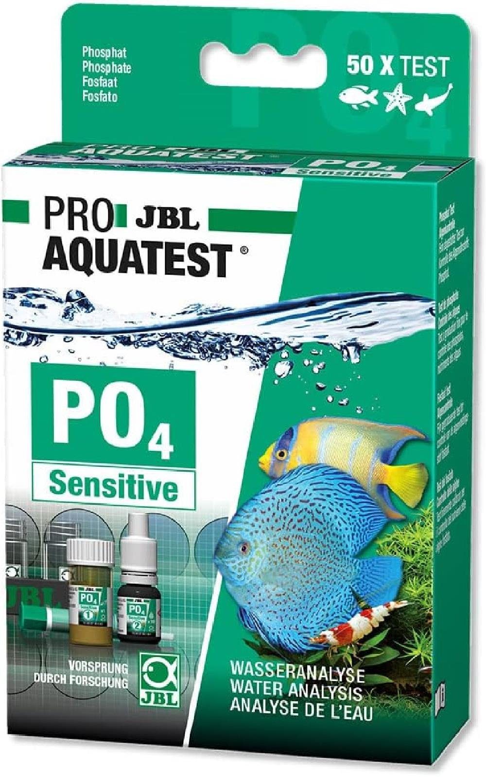 JBL GmbH & Co. KG Aquarium-Wassertest JBL PROAQUATEST PO4 Phosphat Sensitiv Schnelltest Aquarien & Teiche, PO4 Phosphat