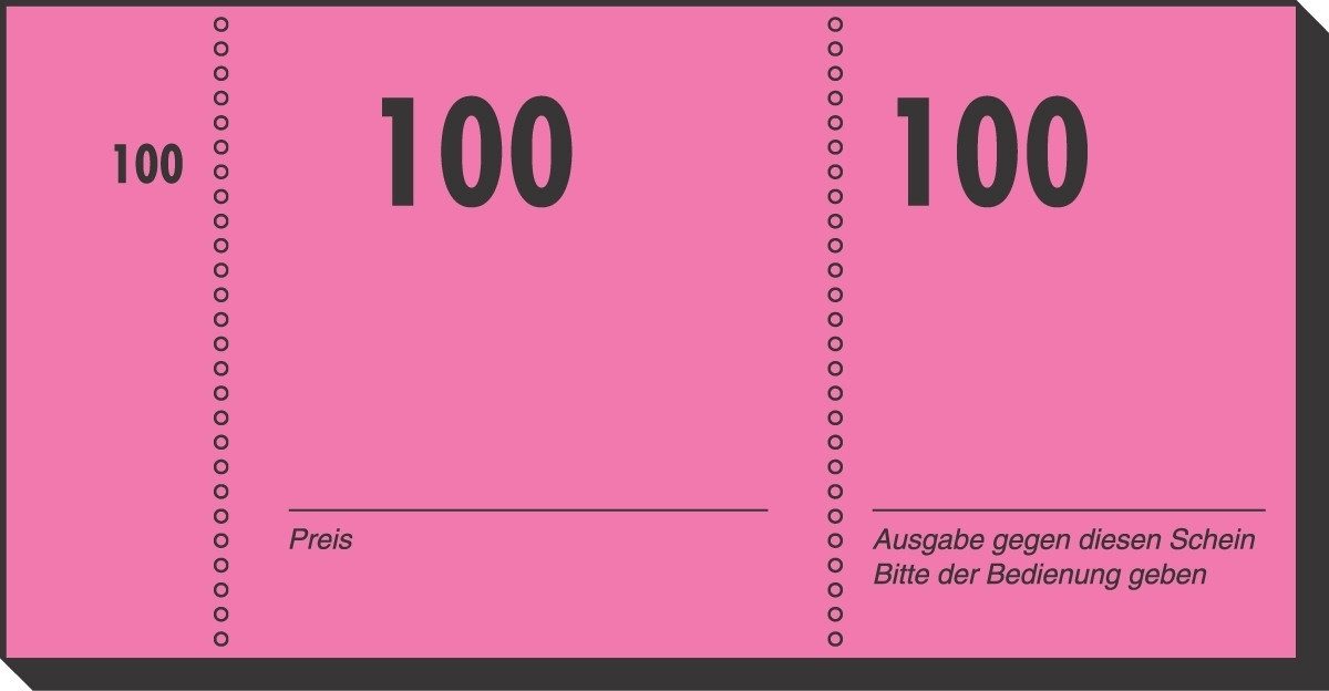 Sigel Formularblock Nummernblock 105x50mm 1-100 VE=100 Blatt farbig sortiert – Bild 3 von 5
