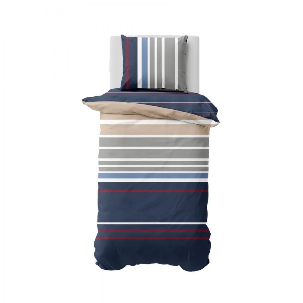 Karaca Home Bettwäsche Nautica Bradford Einzel Bettbezugsset, 135x200, 80x80