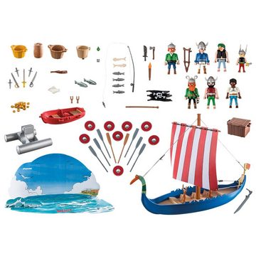 Playmobil® Adventskalender Asterix 71087 - Piraten (75-tlg), Spielwelt mit Figuren, für Kinder ab 5 Jahren