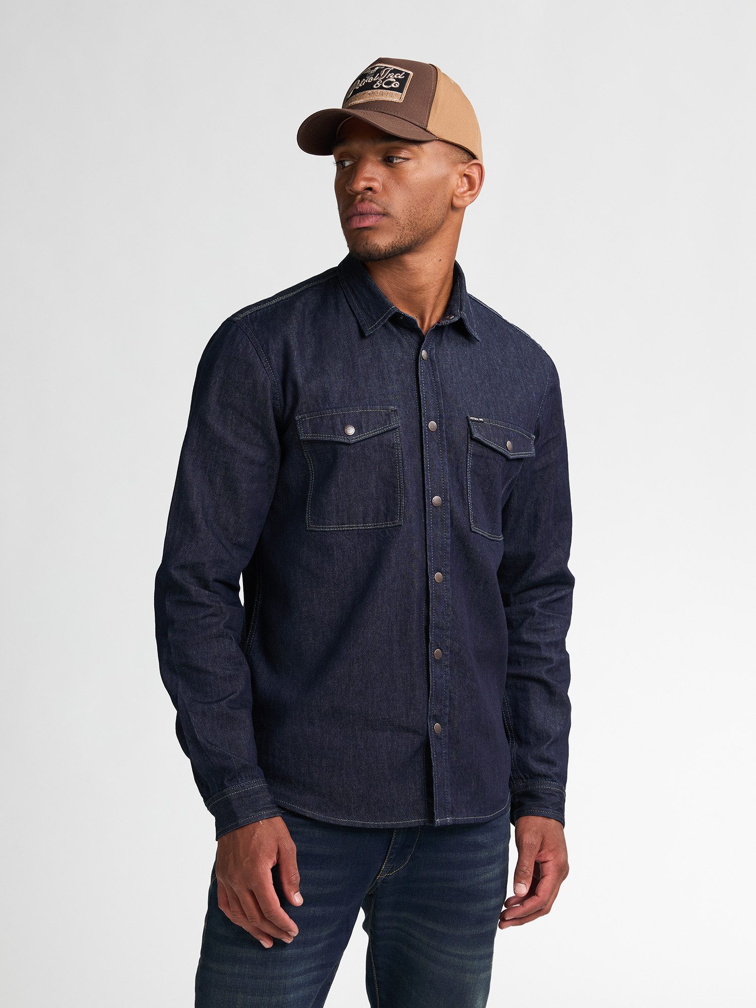Petrol Industries Langarmhemd Denim-Hemd Cody