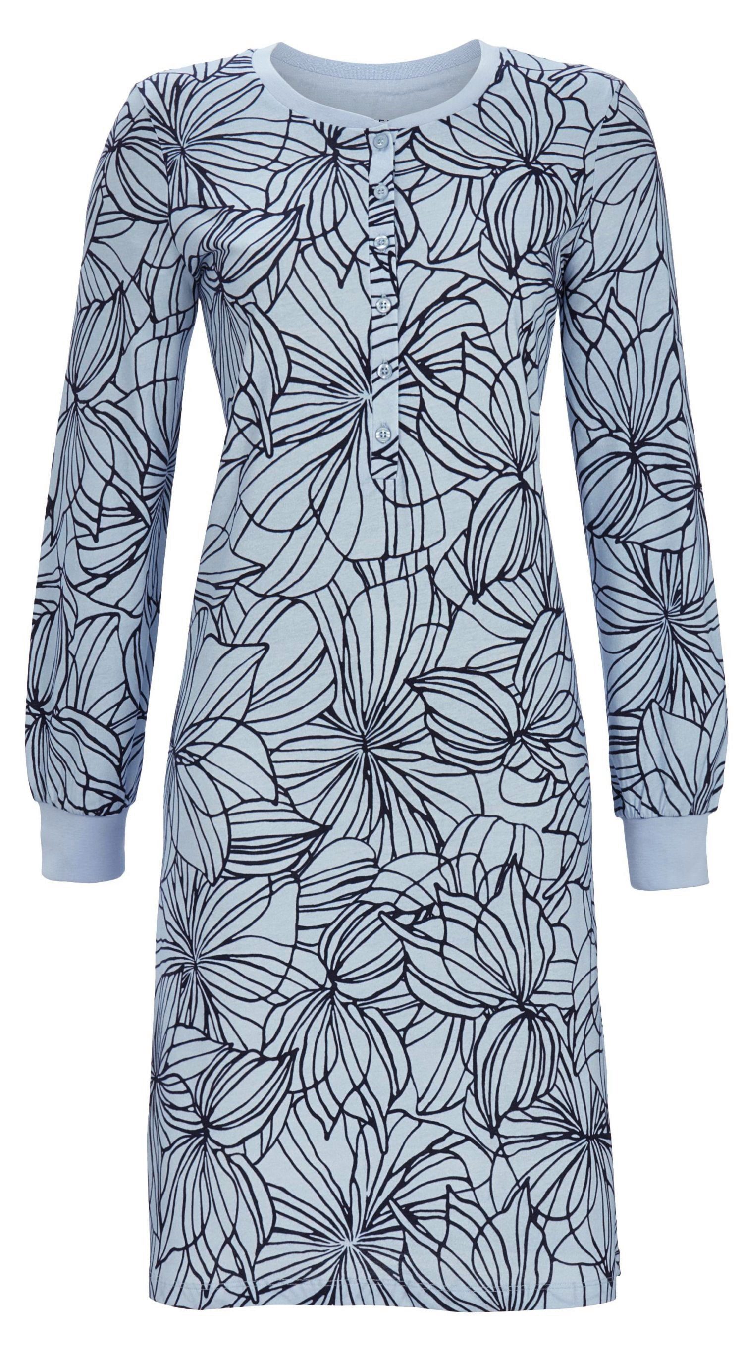 Ringella Nachthemd Damen Schlafshirt mit langem Arm (1-tlg) Baumwolle günstig online kaufen