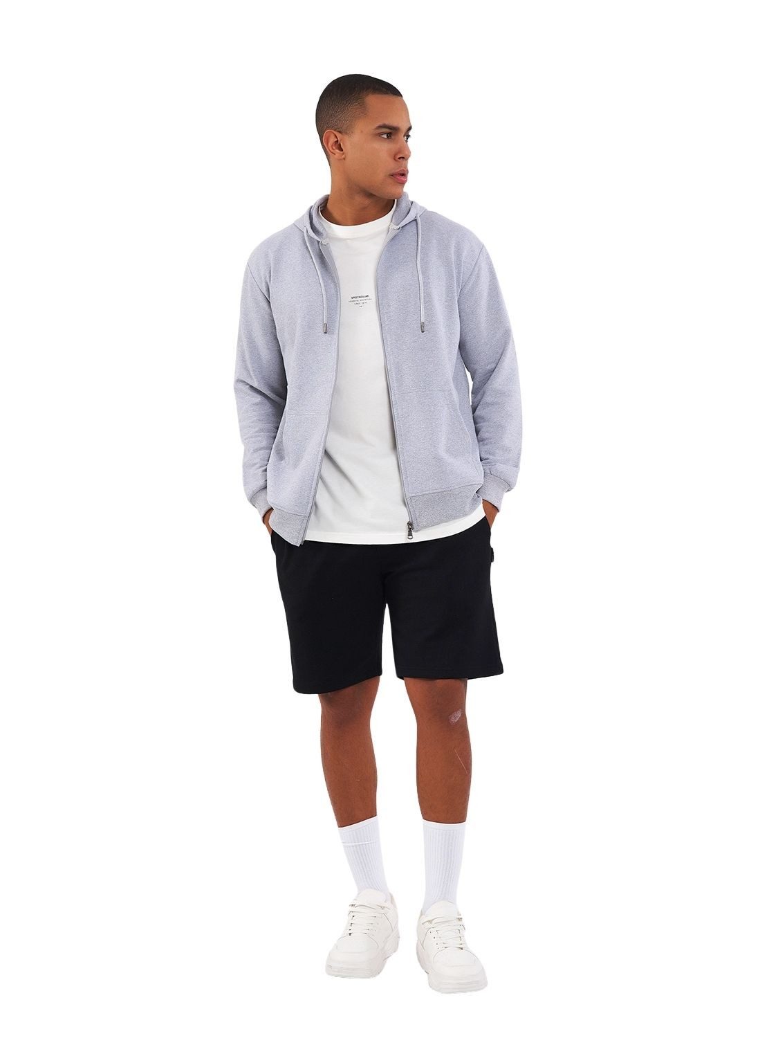 COMEOR Kapuzensweatjacke Herren Zip-Hoodie Kapuzenjacke Sweatshirt mit Reißverschluss