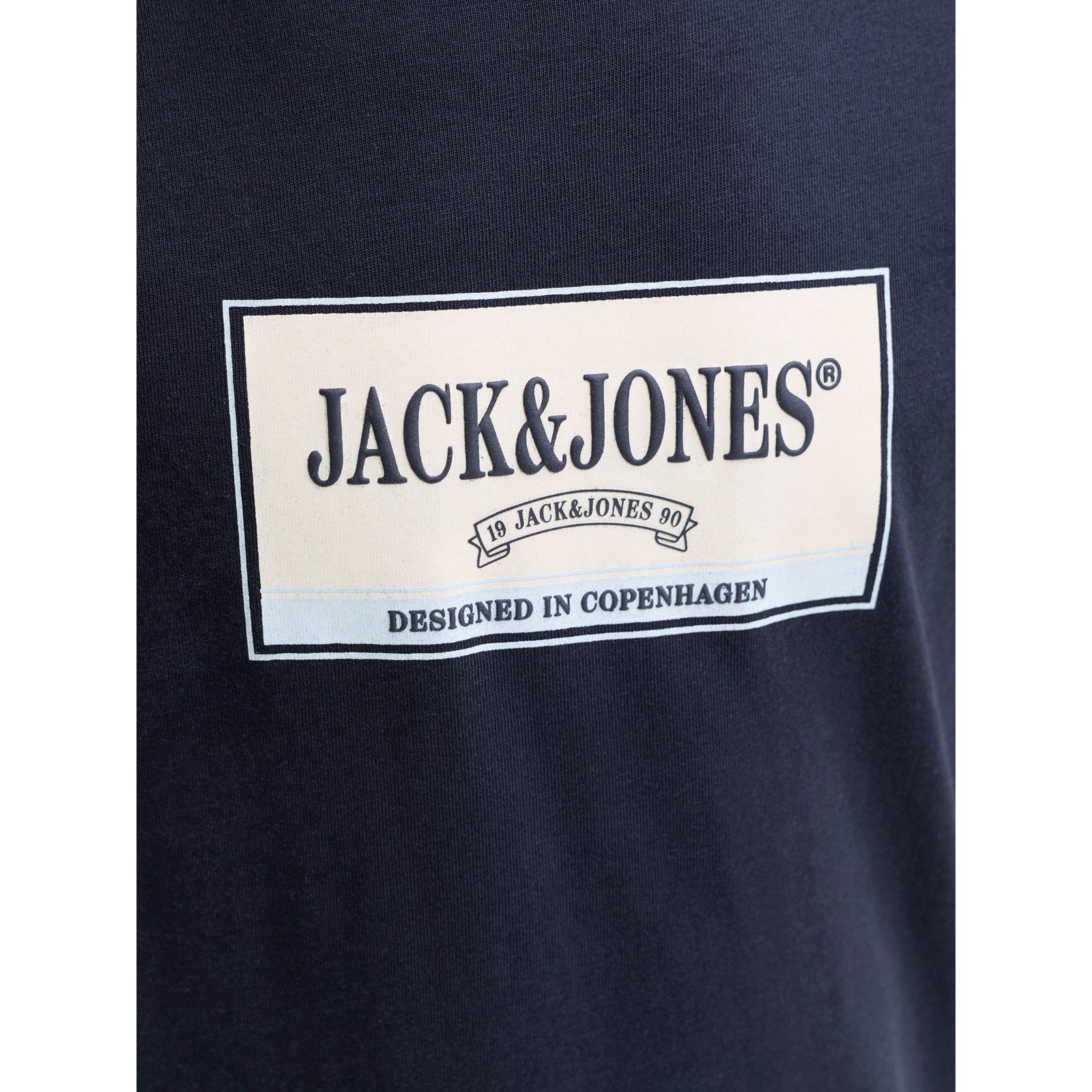 Jack & Jones Rundhalsshirt Jack&Jones XXL T-Shirt navy Print JORFREDERIKSBERG – Bild 2 von 4