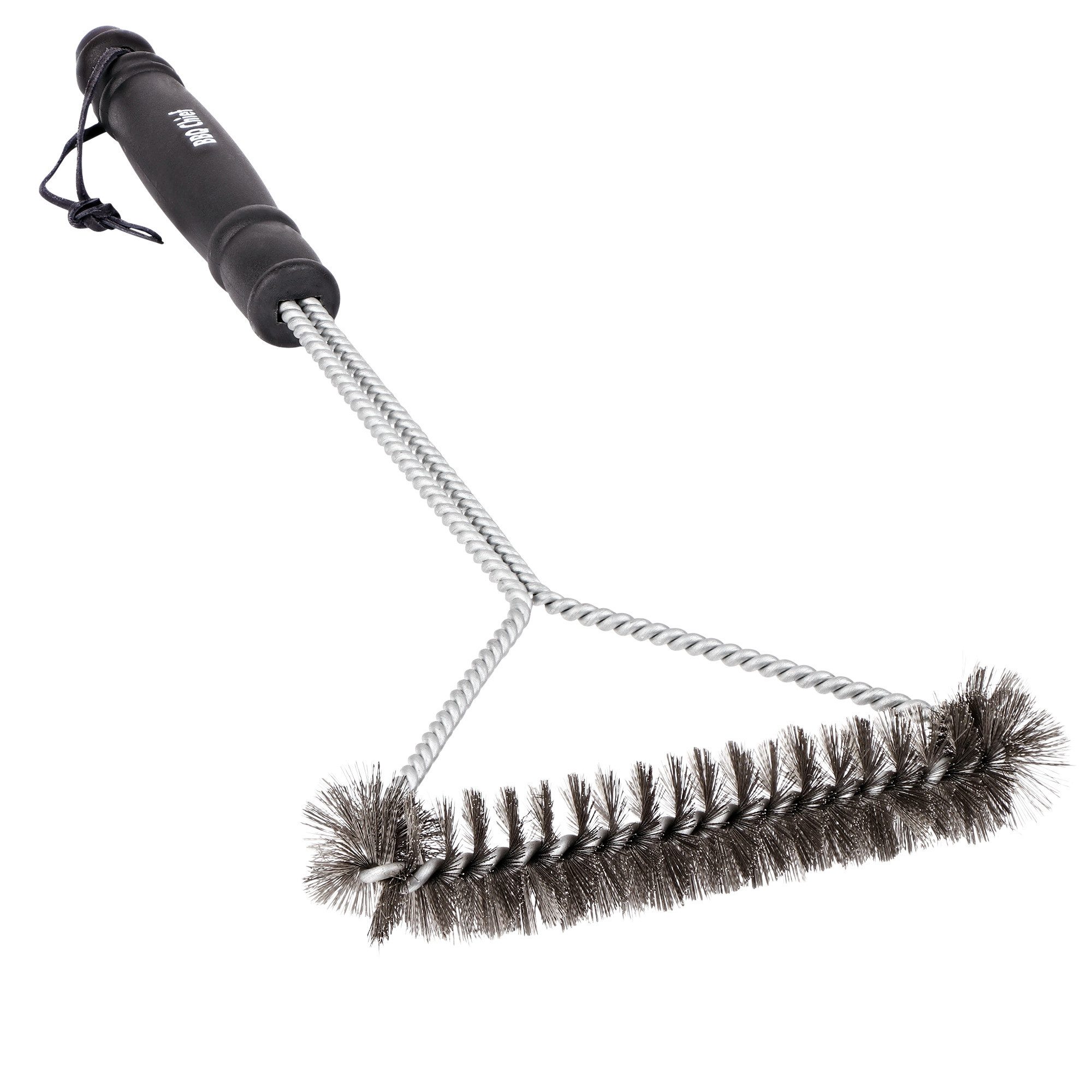 Grillbürste BBQ Chief Profi, 40cm Lang Drahtbürste, Edelstahlborsten, Langer Griff