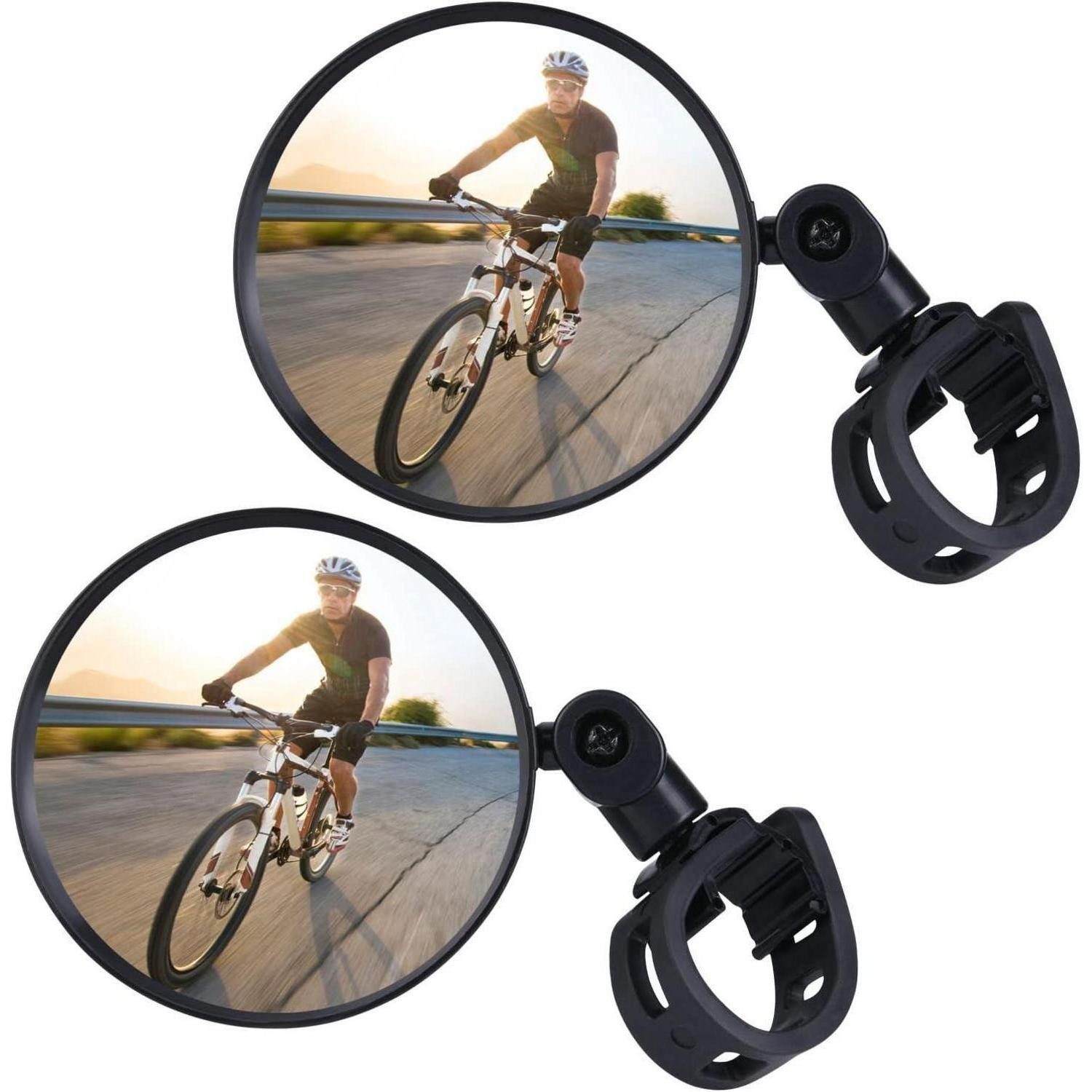 LuxusKollektion Fahrradspiegel Fahrradspiegel 2 Stück 360° drehbar Konvexspiegel Rückspiegel 15-35mm
