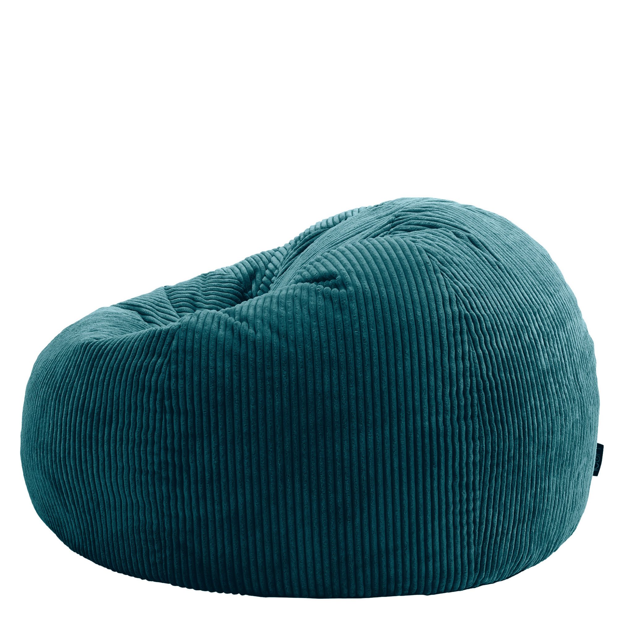 icon Sitzsack Sitzsack Erwachsene aus Cord flauschig „Kingston“, 85x50cm, Made in Germany, für Erwachsene & Kinder, mit Füllung – Bild 5 von 5