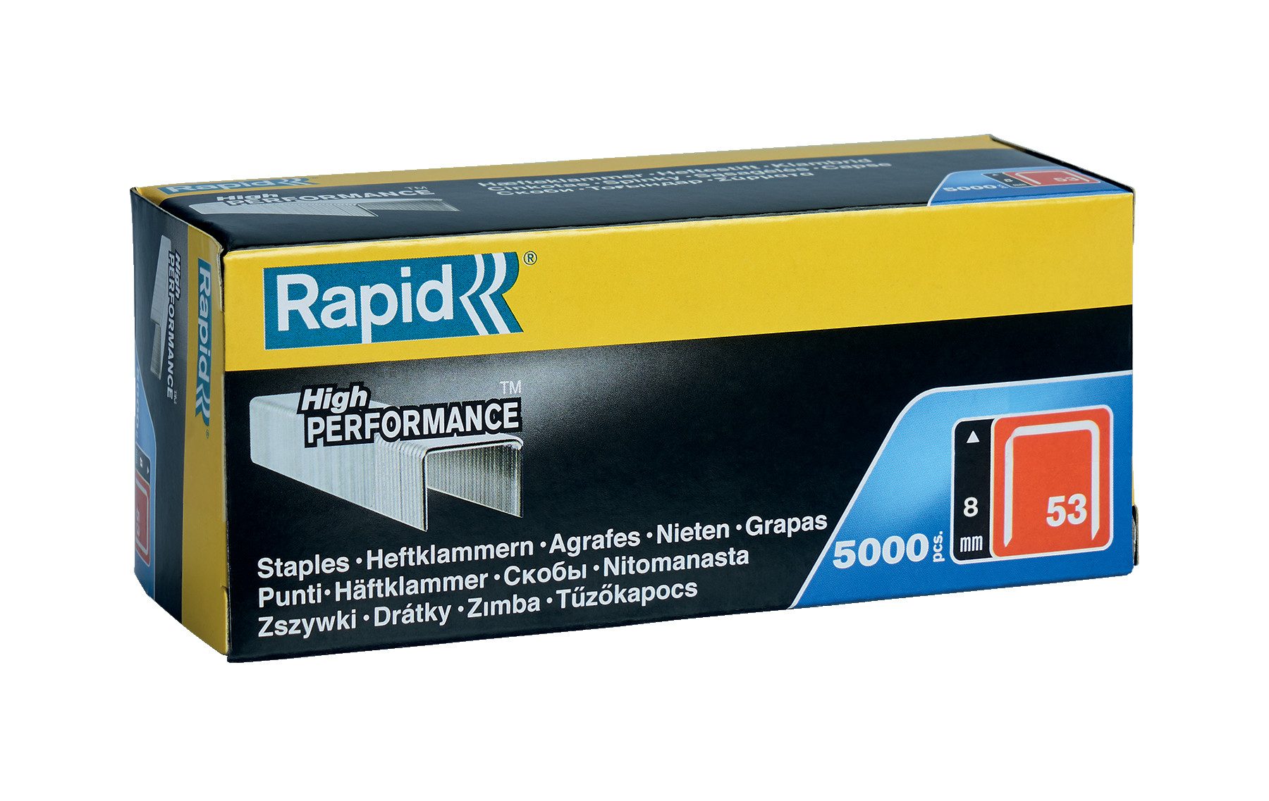 Rapid Elektro-Tacker Tackerklammern Typ 53 8mm 5000 Stk Feindrahtklammern 11857050, (5000 tlg)