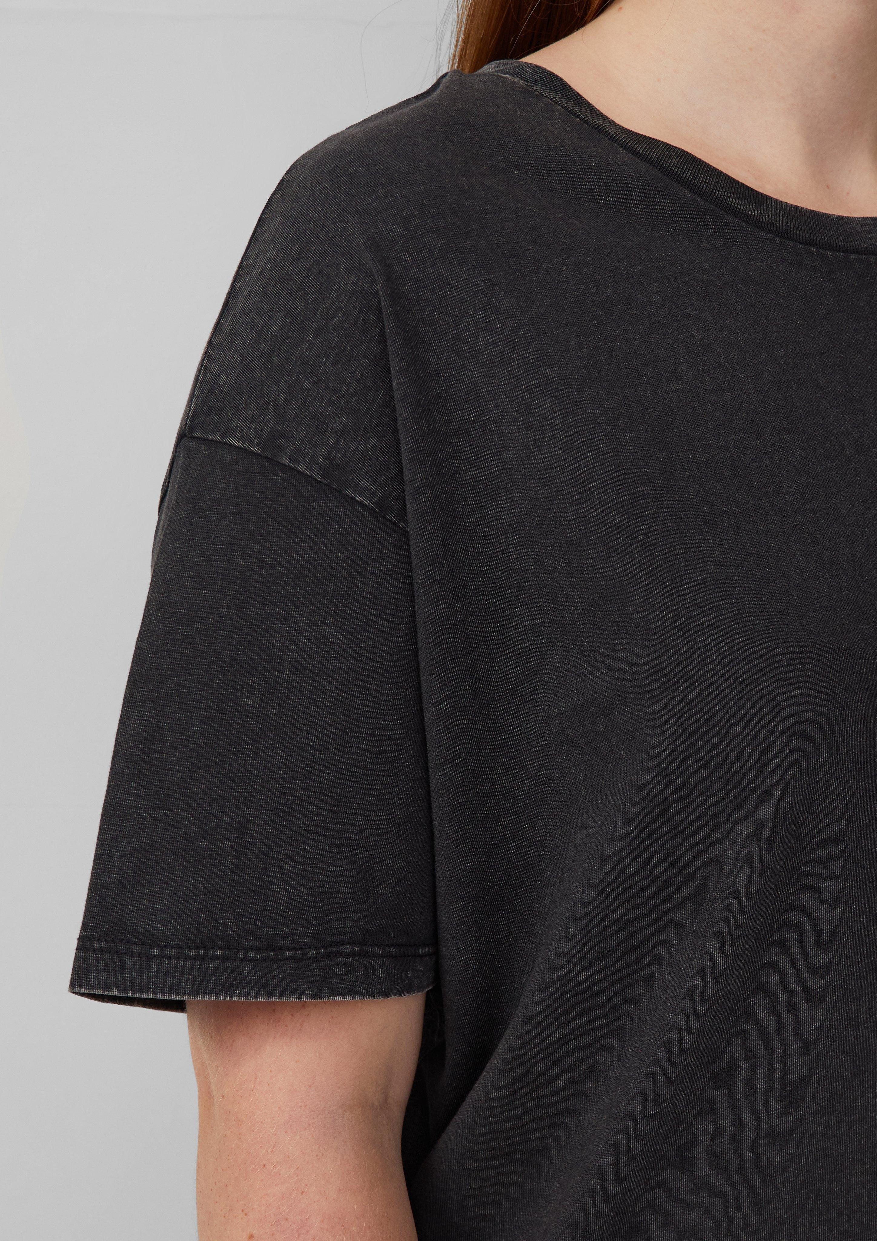 QS Kurzarmshirt Gewaschenes T-Shirt mit Backprint günstig online kaufen