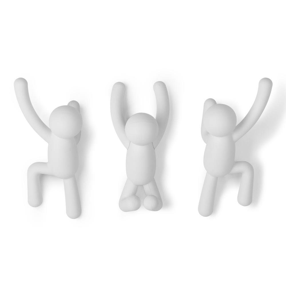 Umbra Wandhaken Hooks Buddy 3 Haken Weiß, (Set, 3-St)