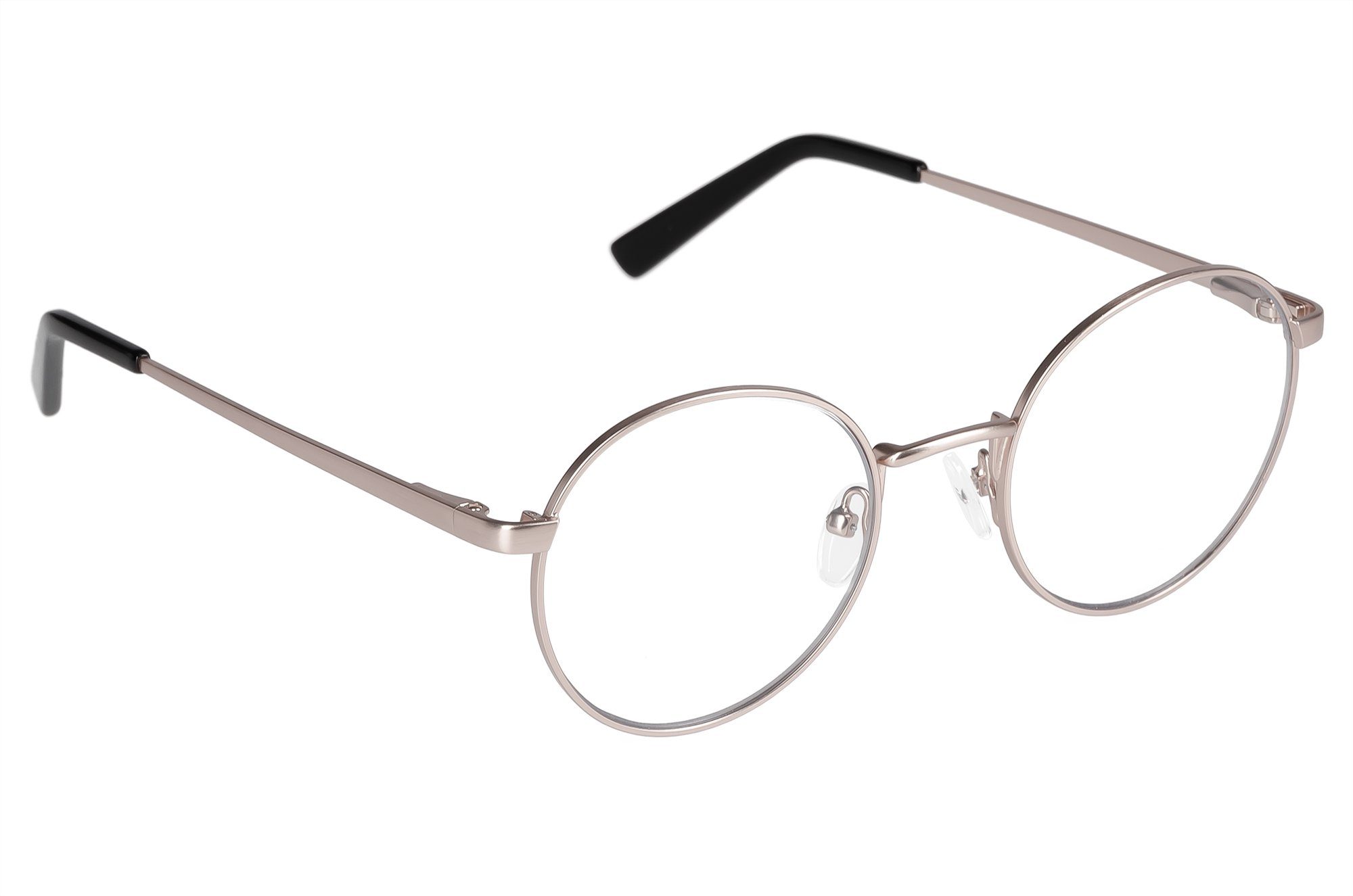 Edison & King Lesebrille Delight, runde Brille im Retro-Stil Silver-Antique