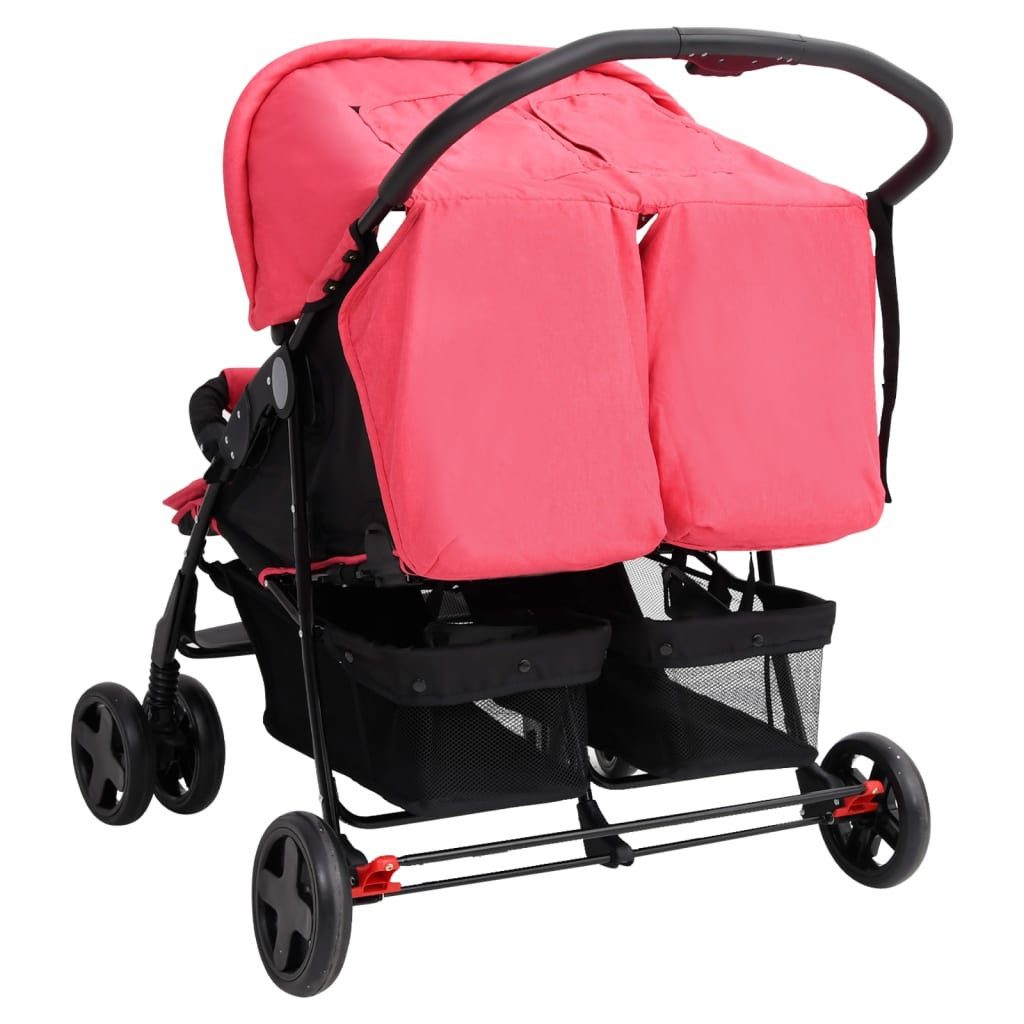 vidaXL Zwillingswagen Rot - Bild 5