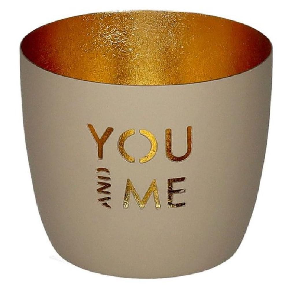 Giftcompany Kerzenhalter Windlicht Madras You and Me Sandstone