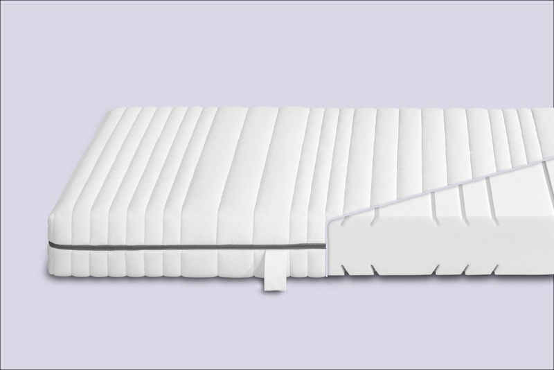 Komfortschaummatratze Silber mit 7 Liegezonen, Nightlife, 18 cm hoch, optimale und weiche Anpassung der Körperkontur, für alle Schlaftypen
