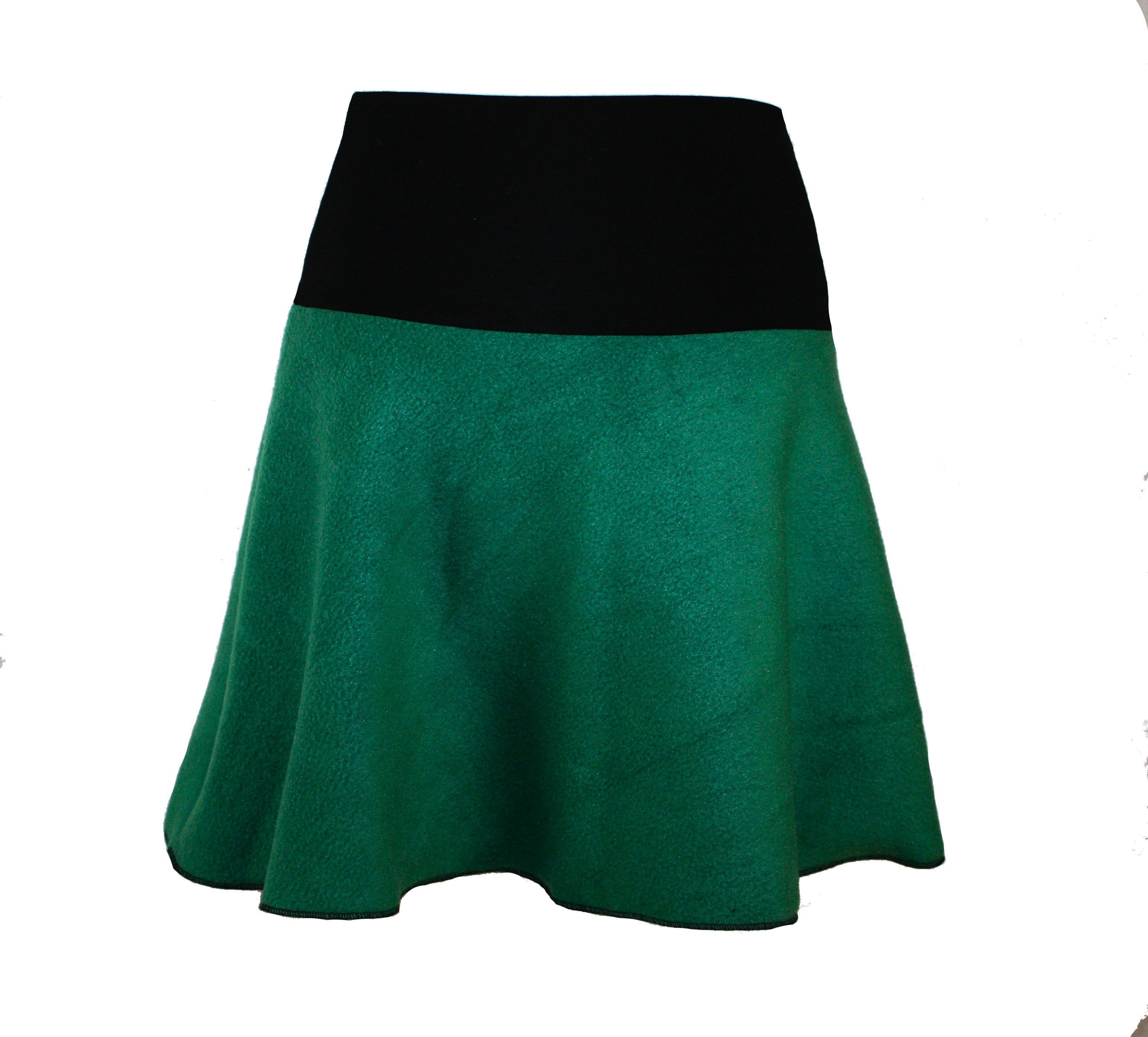 Minirock Fleece 45cm Farbwahl