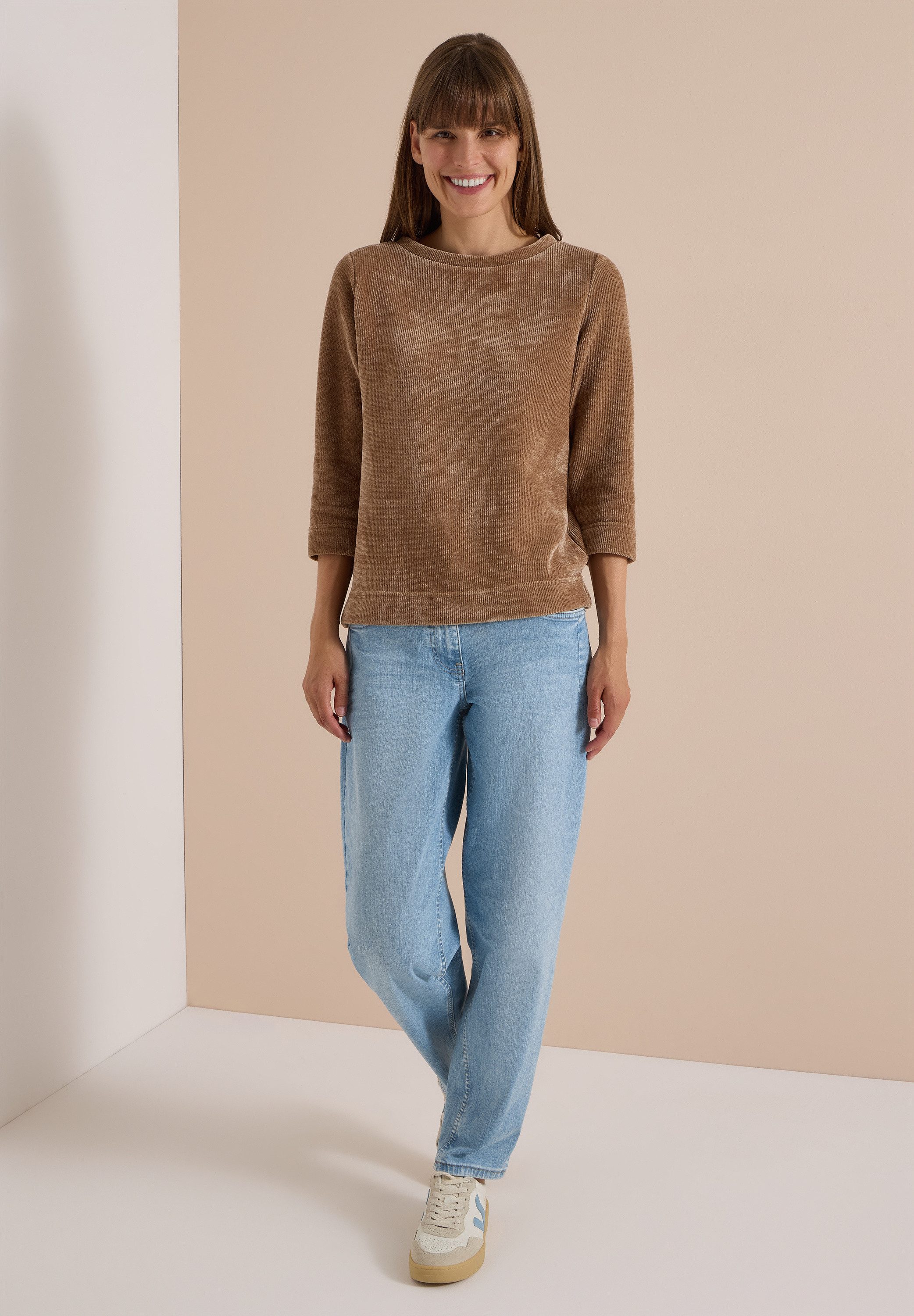 CECIL 3/4-Arm-Shirt in Cord-Optik – Bild 3 von 5