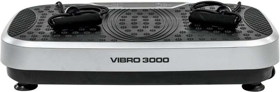 mit Sport® und Transportrollen W, Vibrationsplatte 3000, 300 Christopeit Vibro Griff ausziehbaren