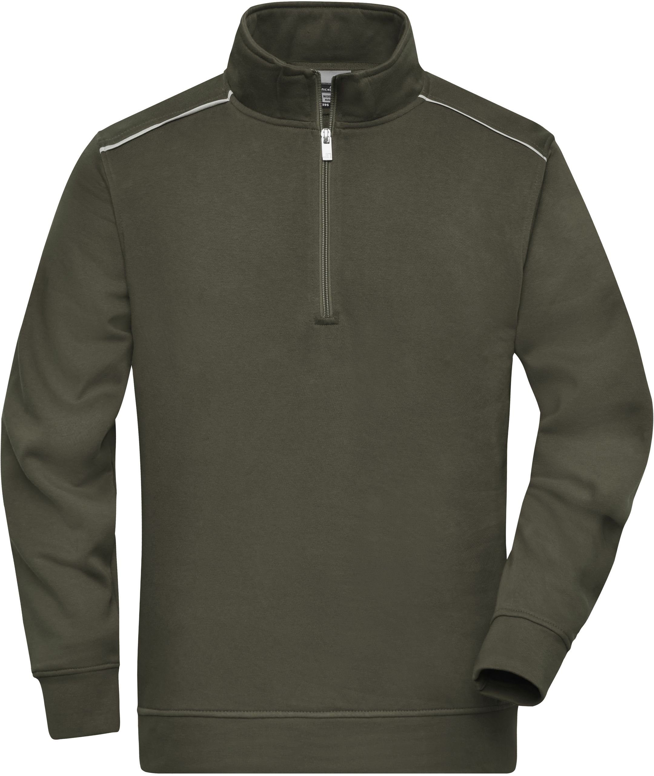 James & Nicholson in Workwear großen auch Navy Hoodie Größen Sweatshirt FaS50895 Halfzip