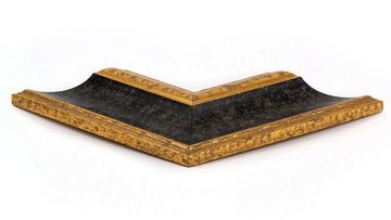 BIRAPA Einzelrahmen Bilderrahmen Vienna, (1 Stück), 20x20 cm, Schwarz Gold, Holz