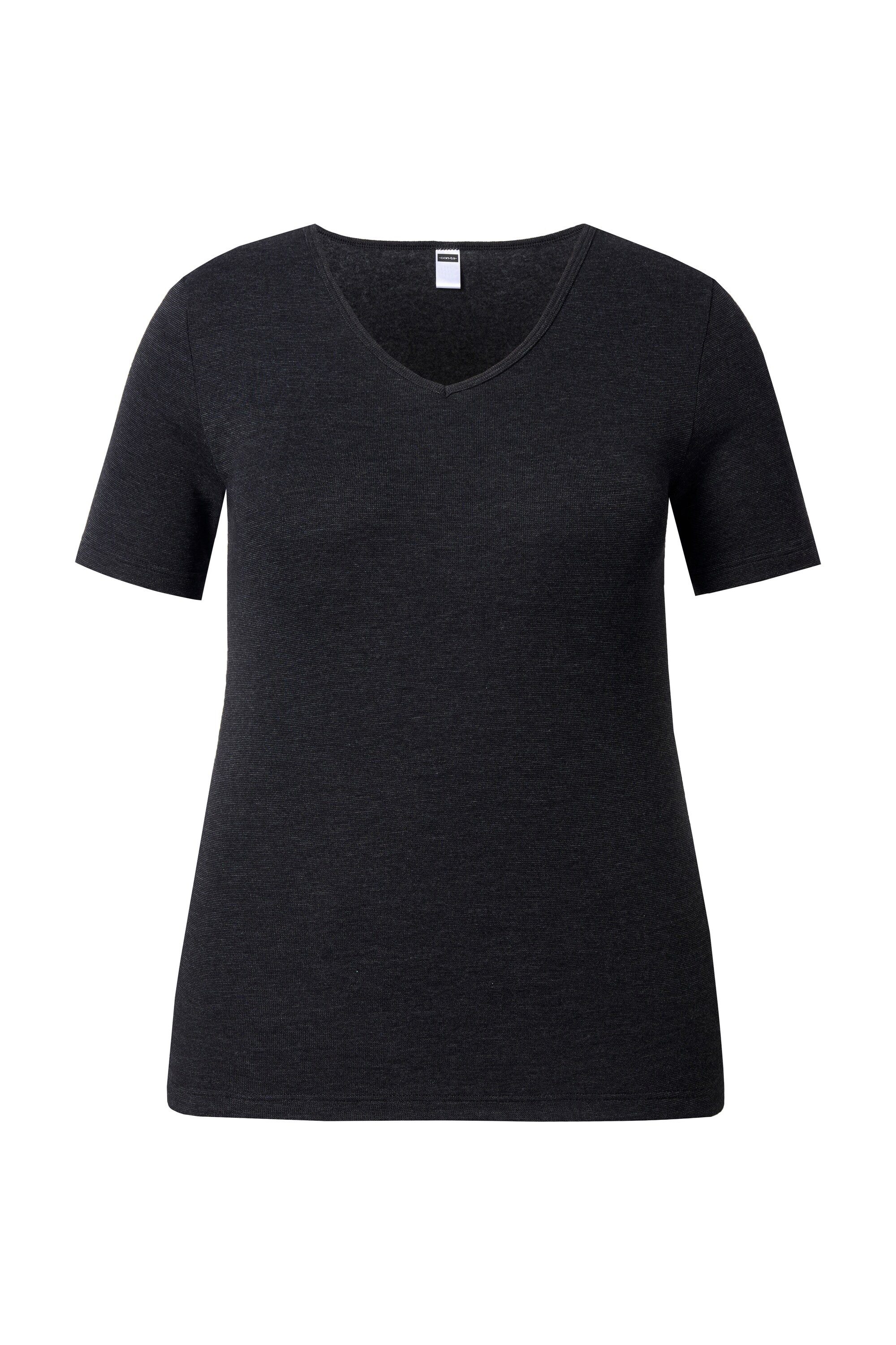 Ulla Popken Unterhemd Thermoshirt Slim Rundhalsausschnitt Halbarm günstig online kaufen