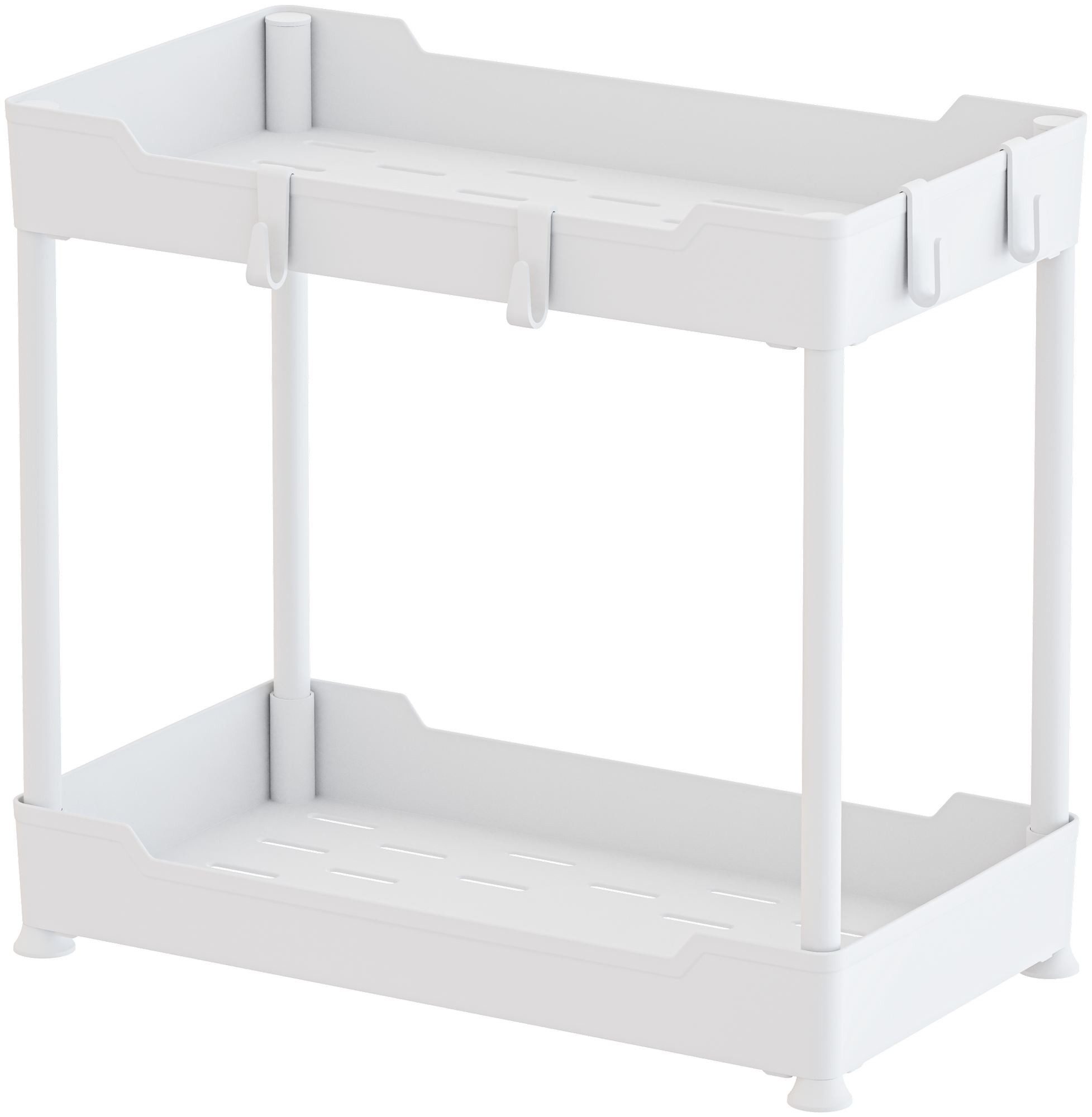 L'Essentiel Maison Organizer Organix 2 (Set), 2 Facher, Weiß, matt, mit Haken