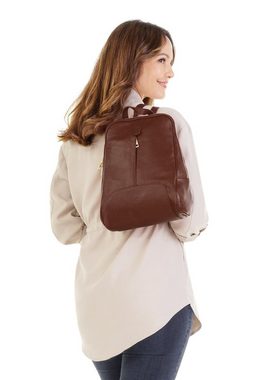 Samantha Look Cityrucksack, echt Leder, Made in Italy