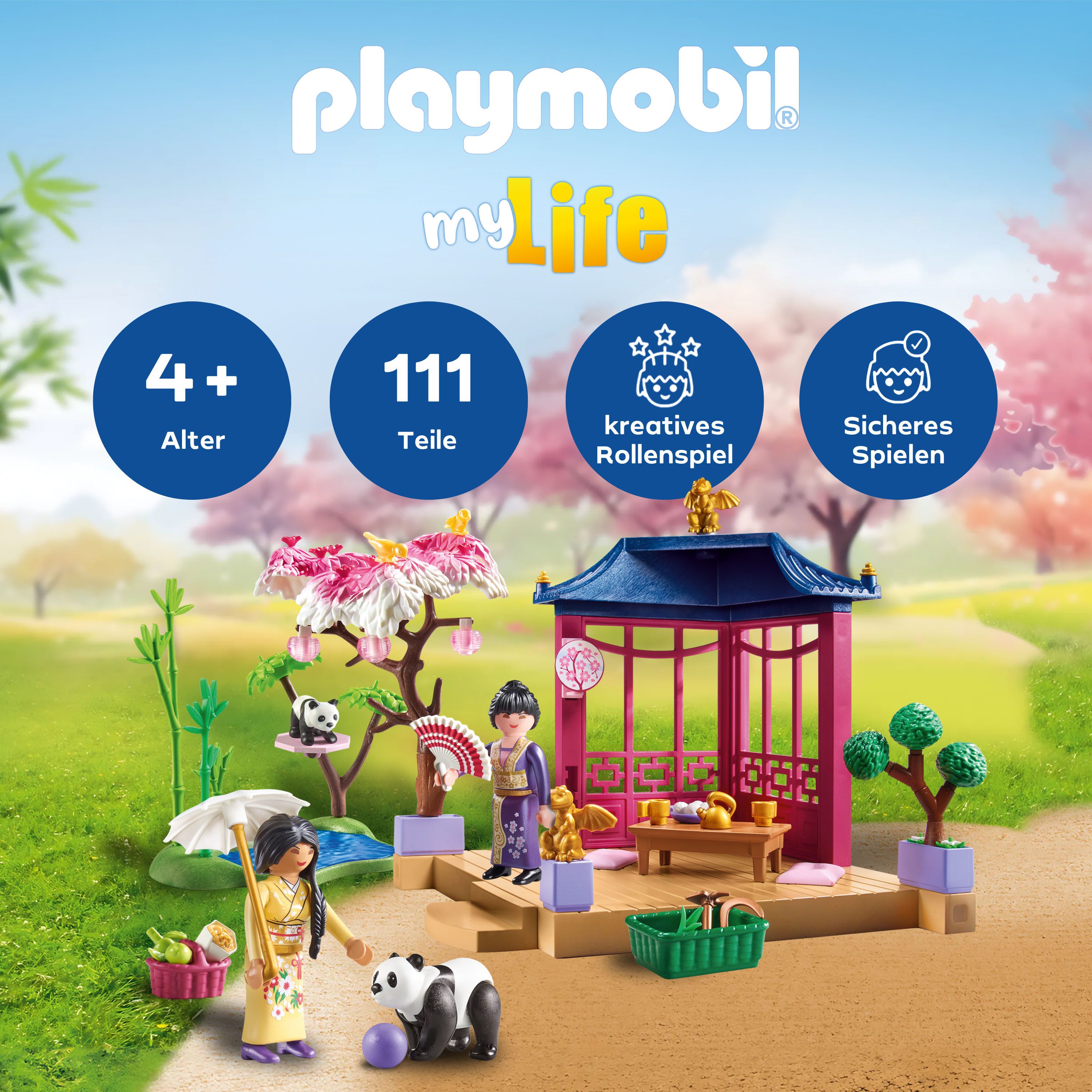 Playmobil® Asiatischer Garten mit Pandafütterung (71762), Playmobil My Life günstig online kaufen