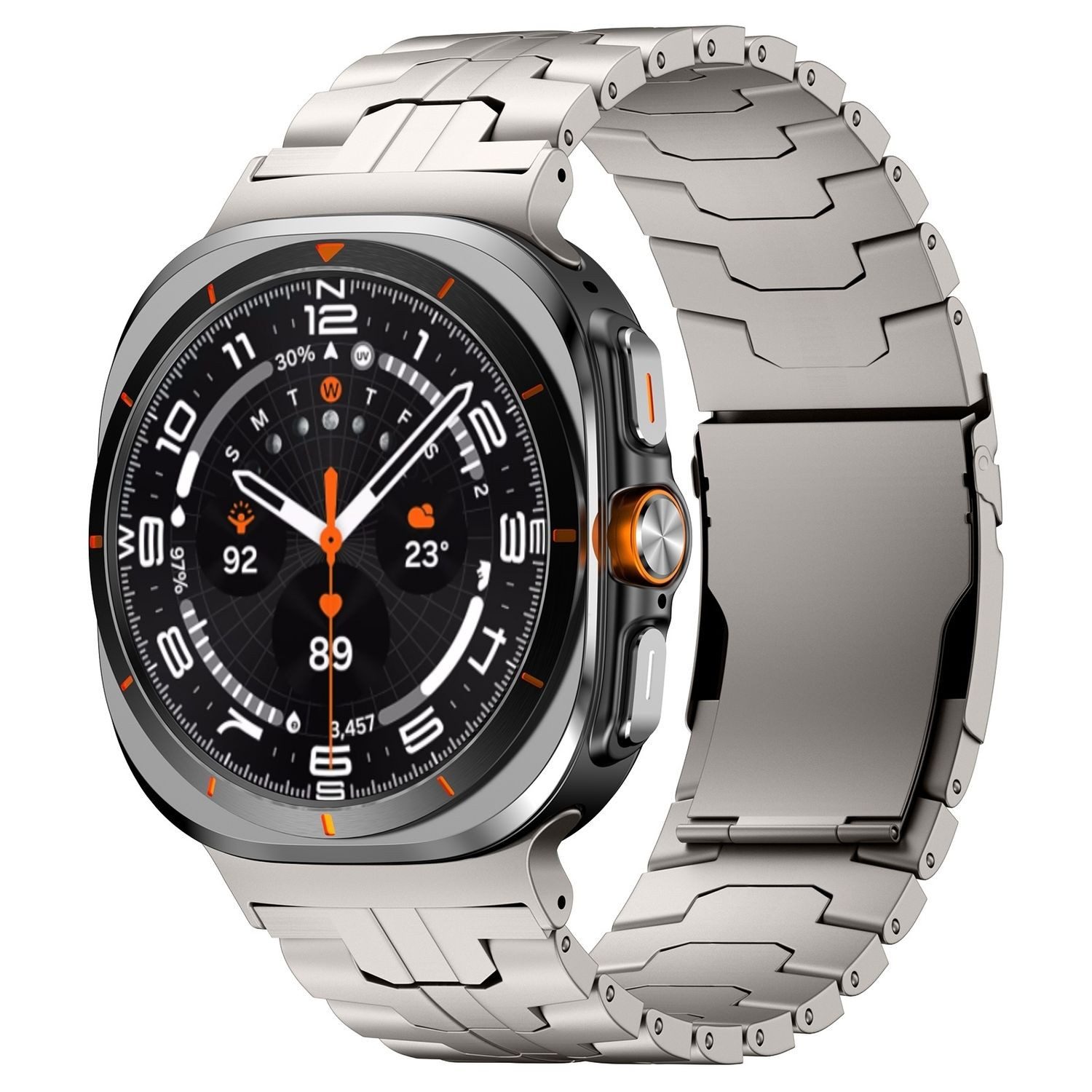 Wigento Smartwatch-Armband Für Samsung Galaxy Watch Ultra 47mm Three Bead M günstig online kaufen