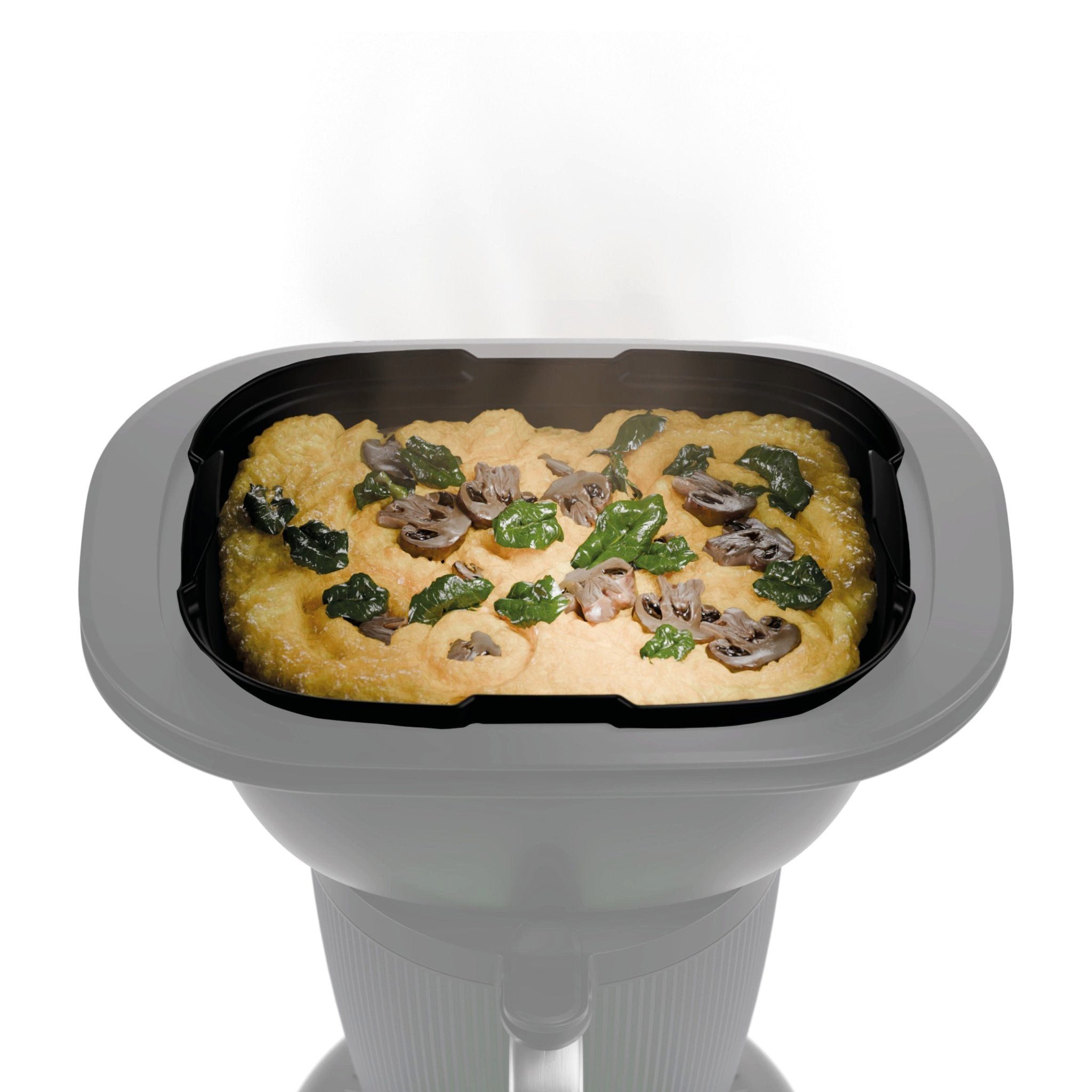 Wundermix Dampfgaraufsatz FlexiSteam®, Silikon-Auflaufform passend für den TM7, Zubehör für TM7