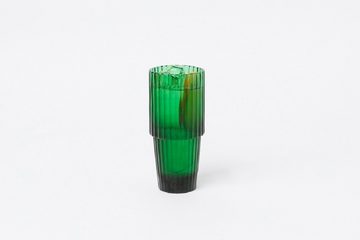 DOIY Longdrinkglas Saguaro Grün Kaktus, Glas, 4er Gläserset für mexikanisches Flair in der Küche