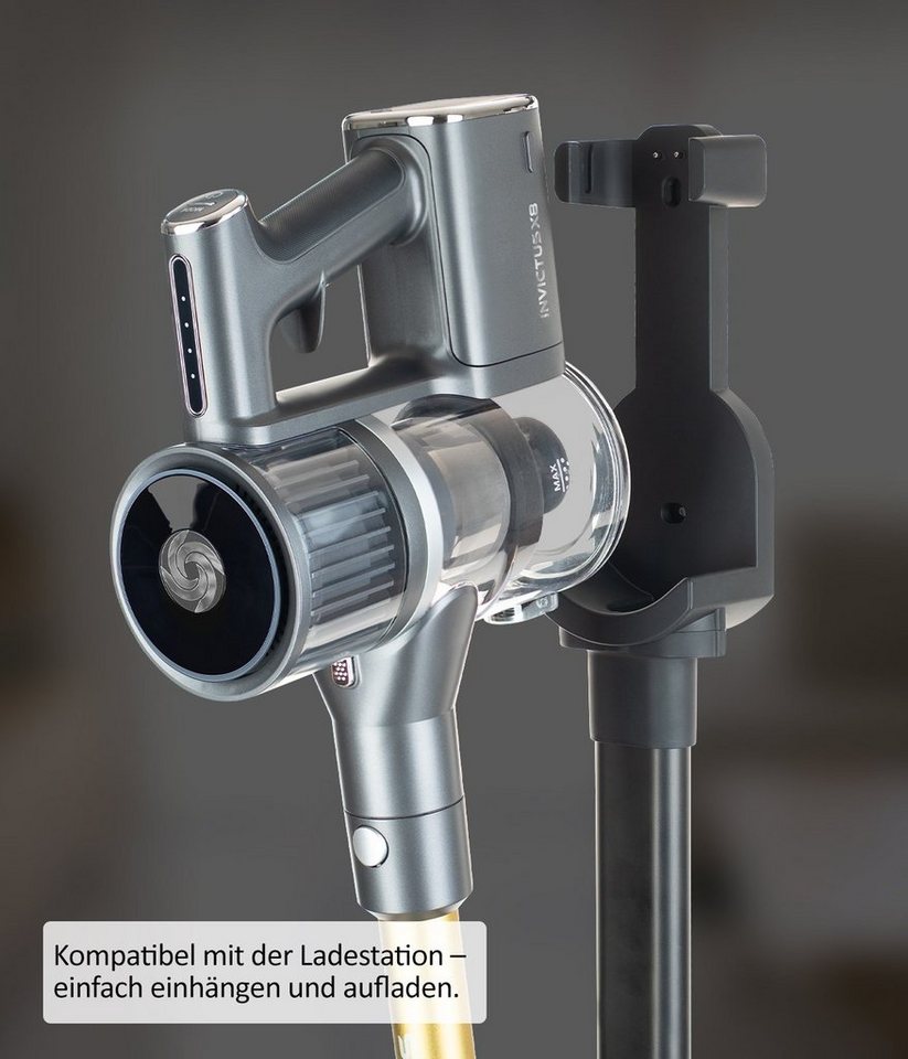 Genius Akku-Bodenstaubsauger INVICTUS X8 Lithium-Ionen Akku, Lithium-Ionen Akku, Laufzeit 35 min (nur Modell Invictus X8)