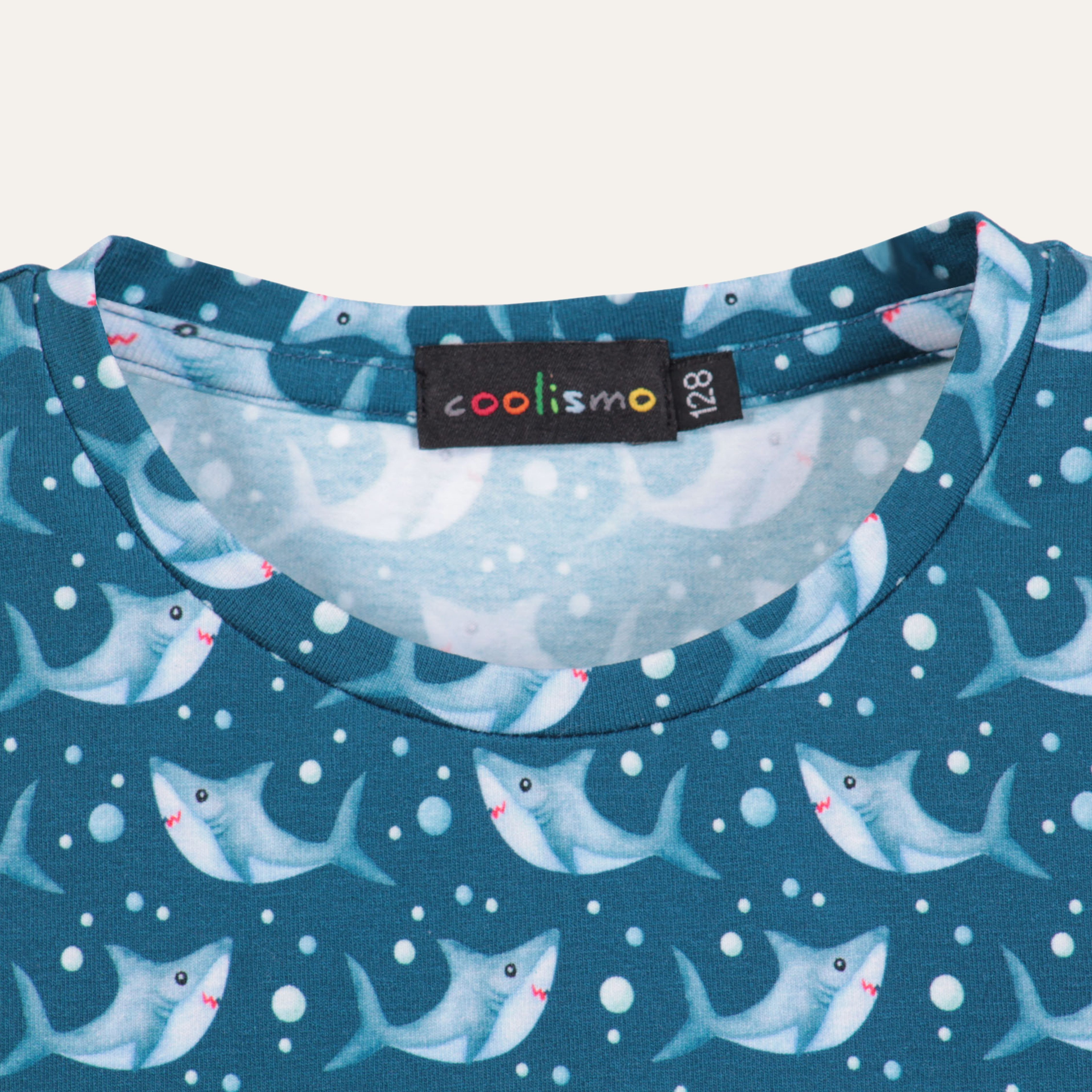 coolismo T-Shirt mit Tier-Motiv "Kleine Haie" for BOYS, Allover-Druck, Baumwolle, Made in EU