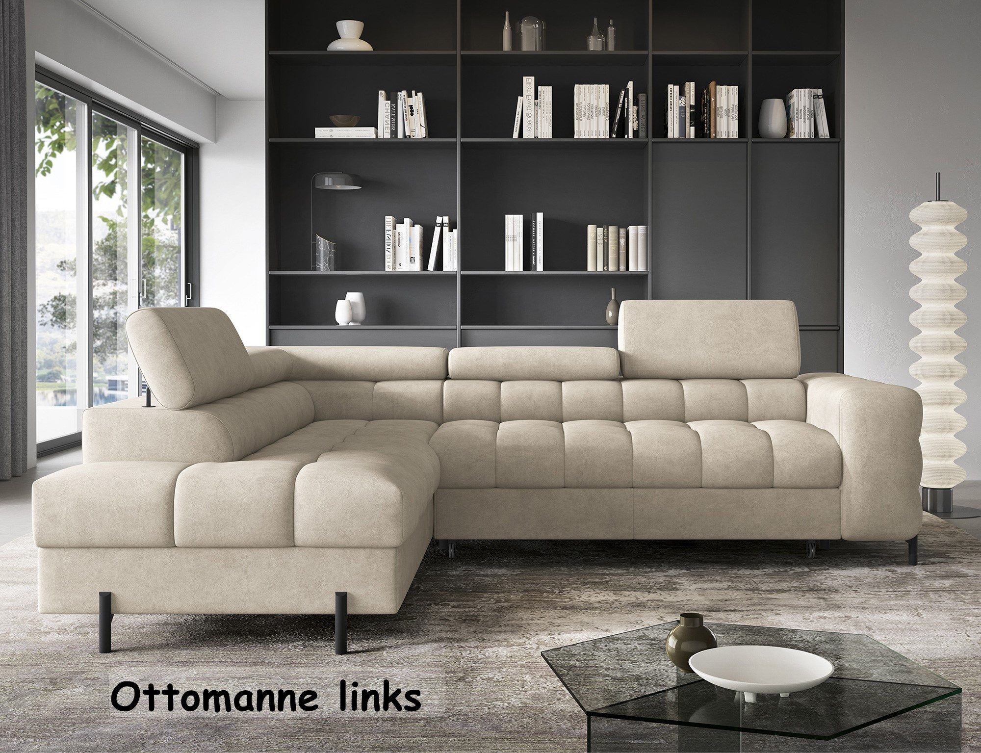 Möbel für Dich Ecksofa Ferucce 276x200x72-93 günstig online kaufen
