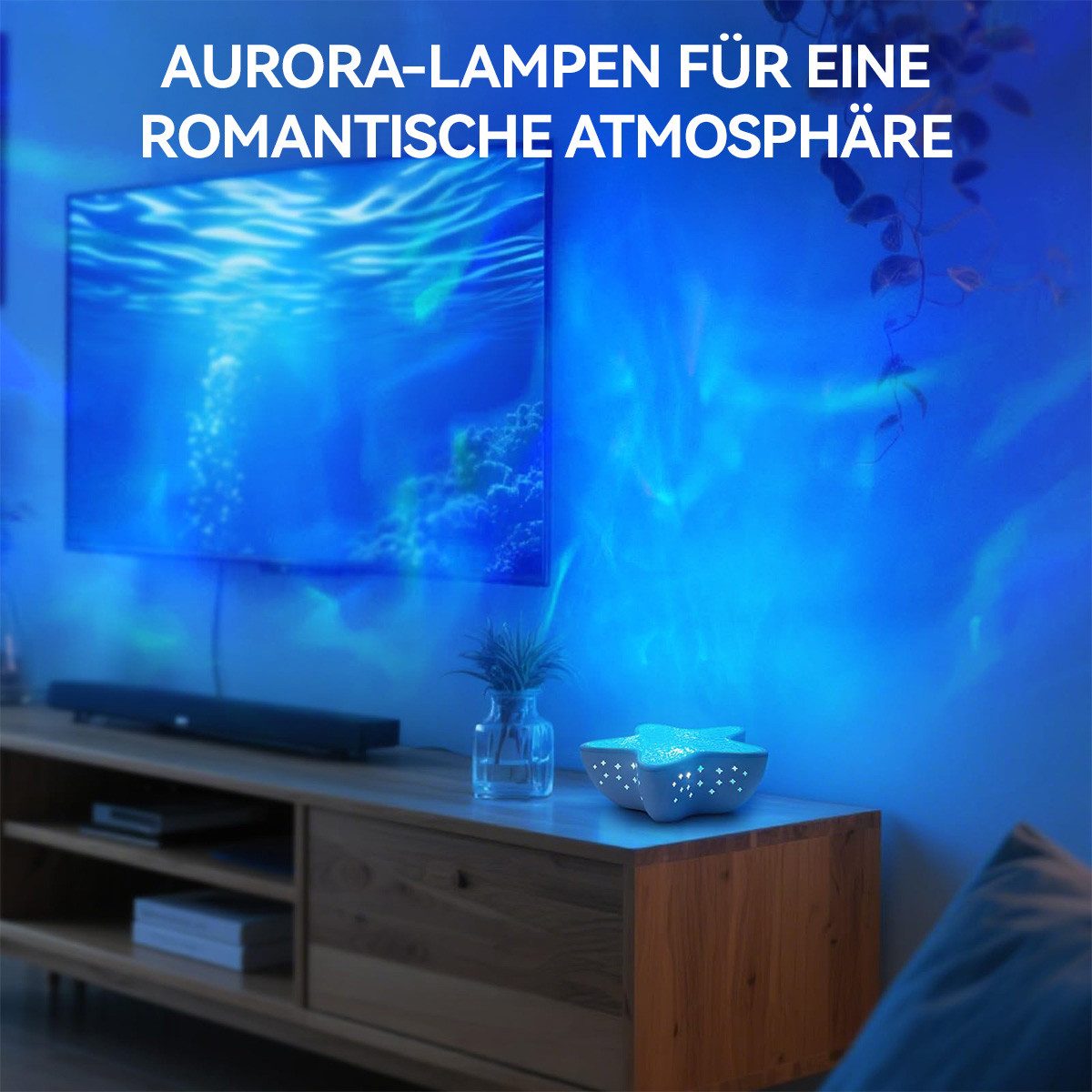 Novzep LED-Sternenhimmel LED Sternenhimmel-Projektor Nordlicht-Effekt,für Kinder/Erwachsene