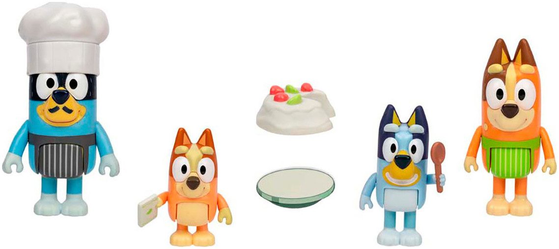 Moose Spielfigur Bluey, Let´s Play Chef - Pavlova, (Set, 4-tlg)