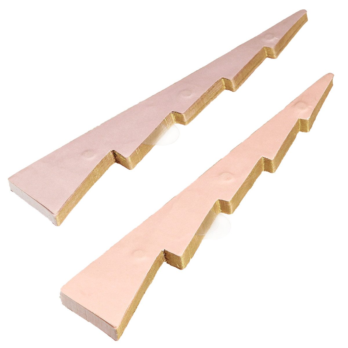 Florists Products Weihnachtsmann Tischdeko Tannenbaum Wabenpapier Apricot Gold 30cm 2er Set, 2 Stück