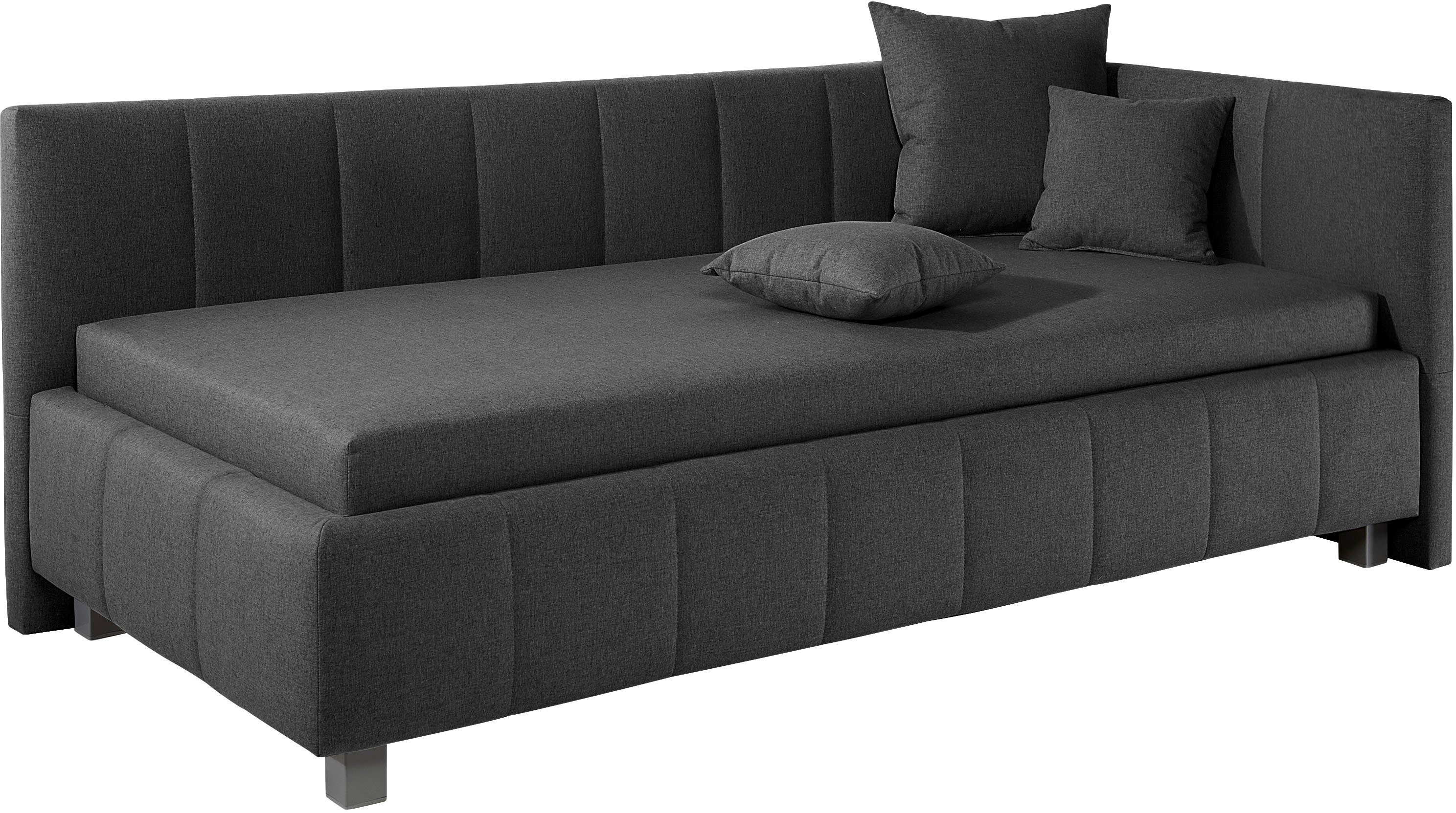 Maintal Polsterliege "Mailo" mit Kopfteil & Bettkasten, 3 Breiten, Federker günstig online kaufen