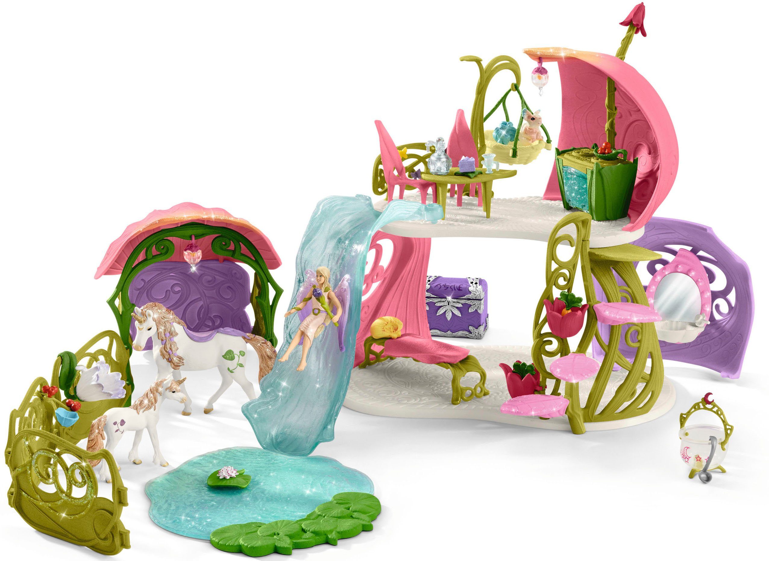 Schleich® Spielwelt BAYALA®, Glitzerndes Blütenhaus (42445)