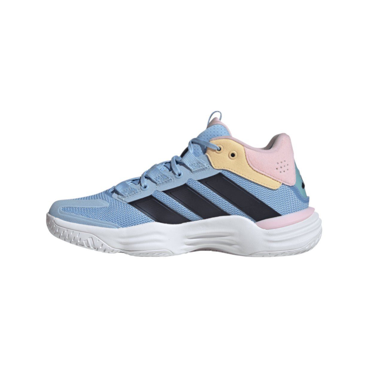 adidas Performance Hallen-Indoorschuhe Courtstabil (Basketball) blau/rosa Damen Squashschuh – Bild 4 von 5